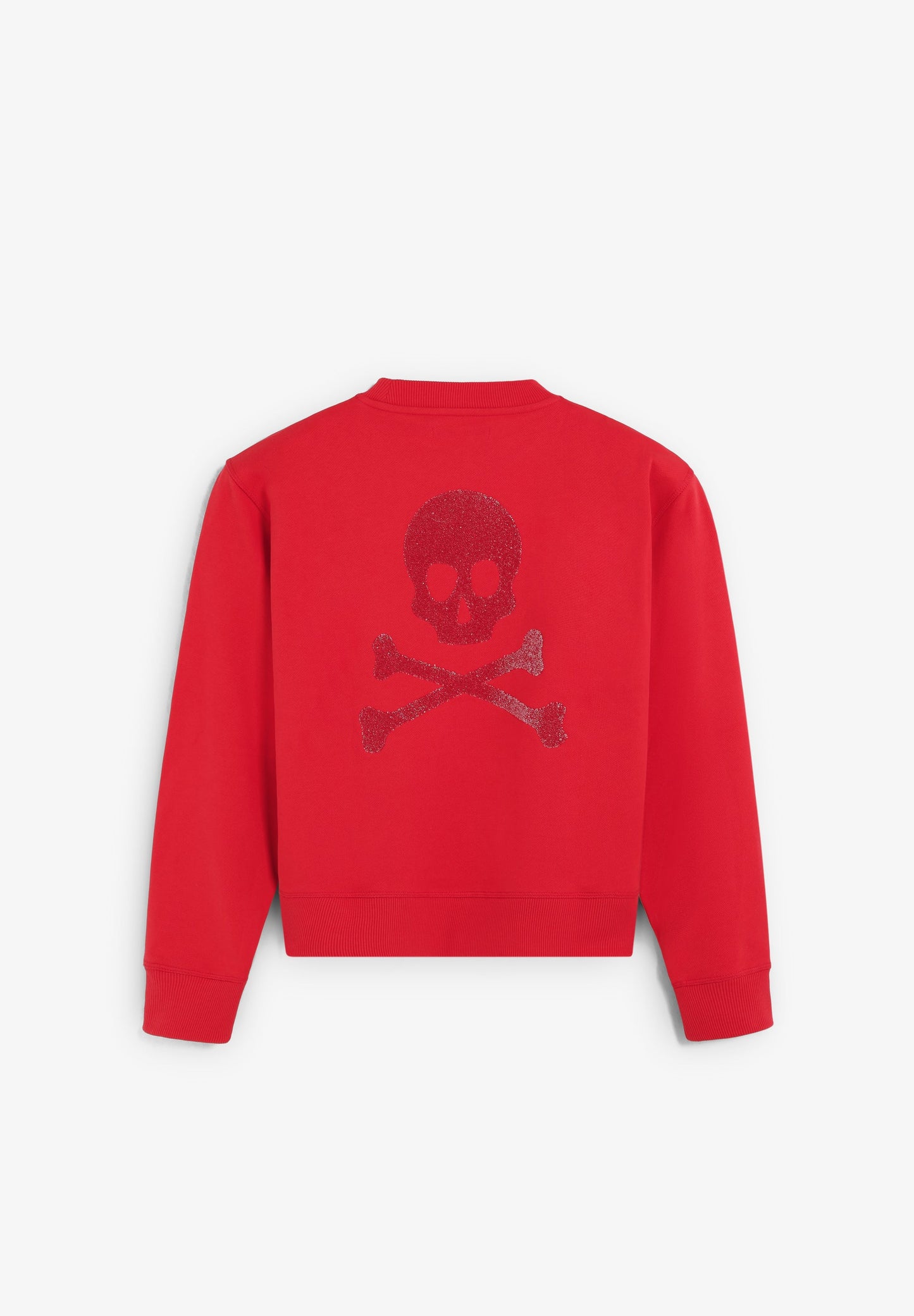 SWEATSHIRT COM SKULL ATRÁS EM GLITTER