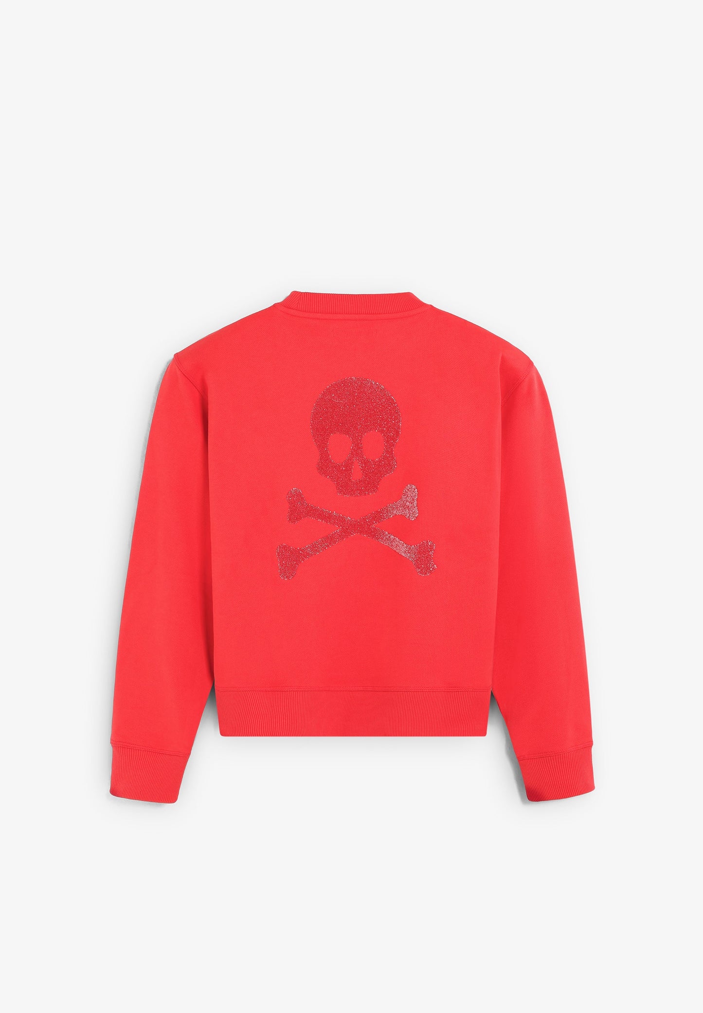 SWEATSHIRT COM SKULL ATRÁS EM GLITTER
