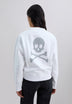 SWEATSHIRT COM SKULL ATRÁS EM GLITTER