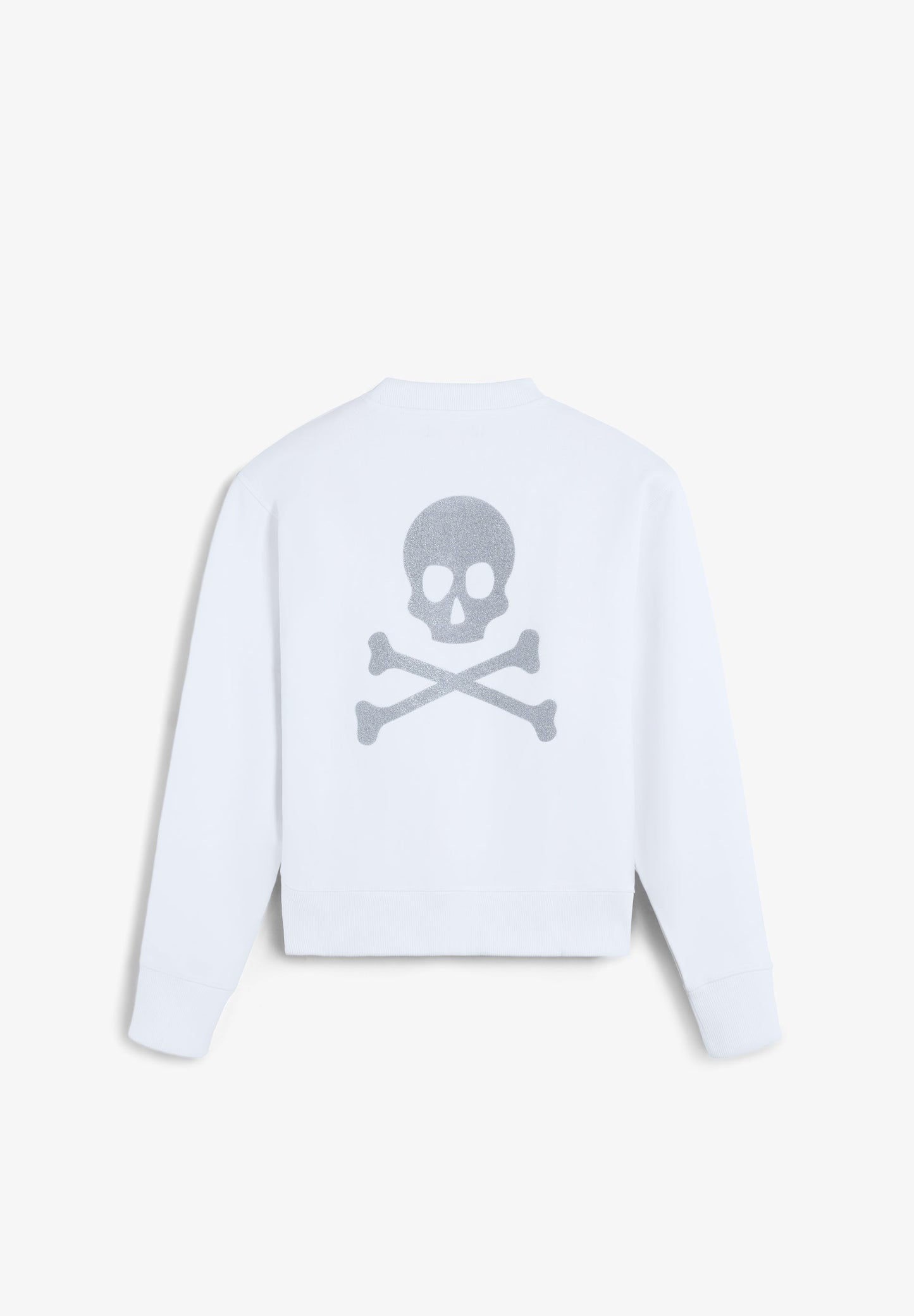 SWEATSHIRT COM SKULL ATRÁS EM GLITTER
