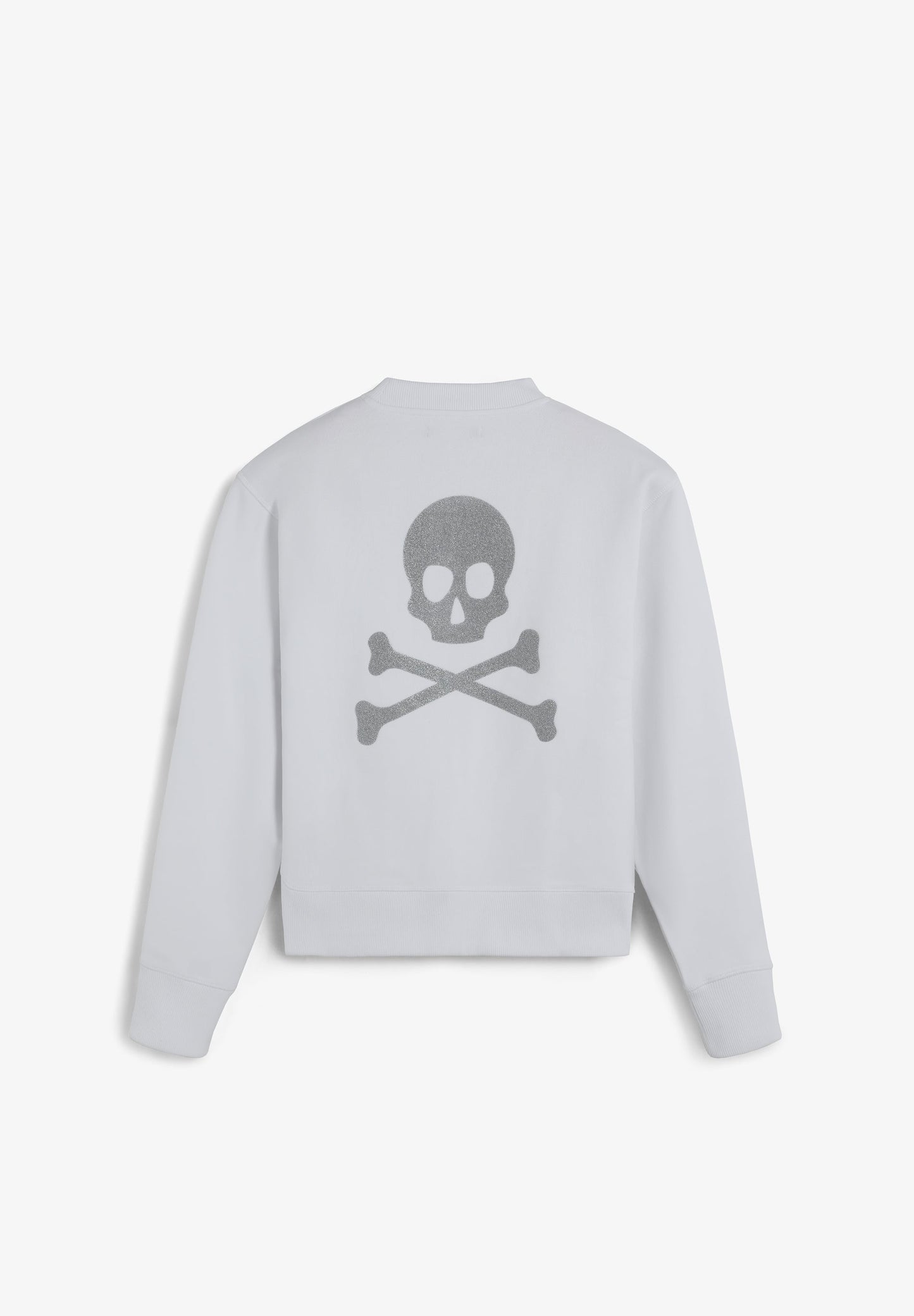 SWEATSHIRT COM SKULL ATRÁS EM GLITTER