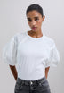 T-SHIRT COM MANGA ABALONADA
