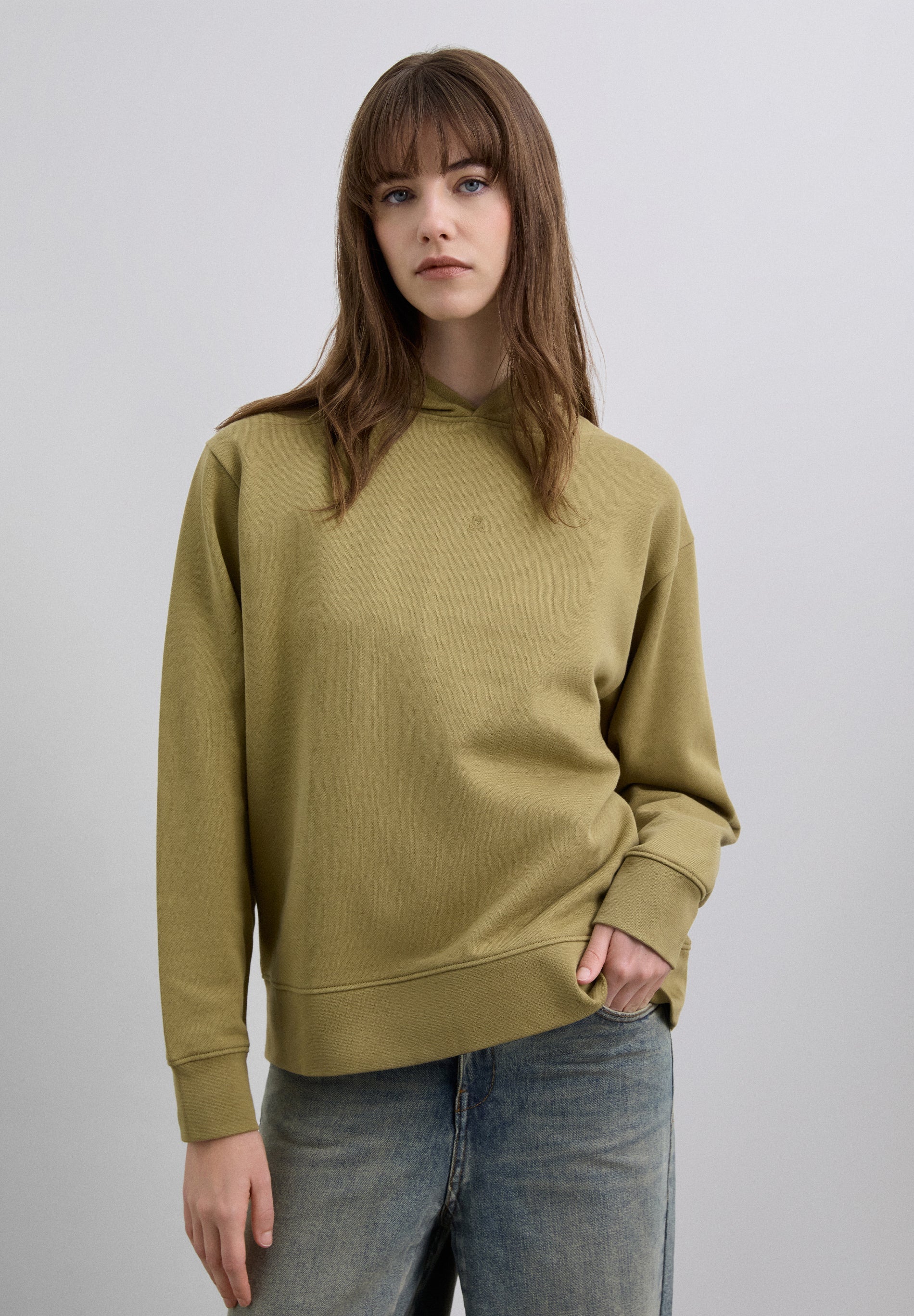 SWEATSHIRT BÁSICA SKULL COM CAPUZ