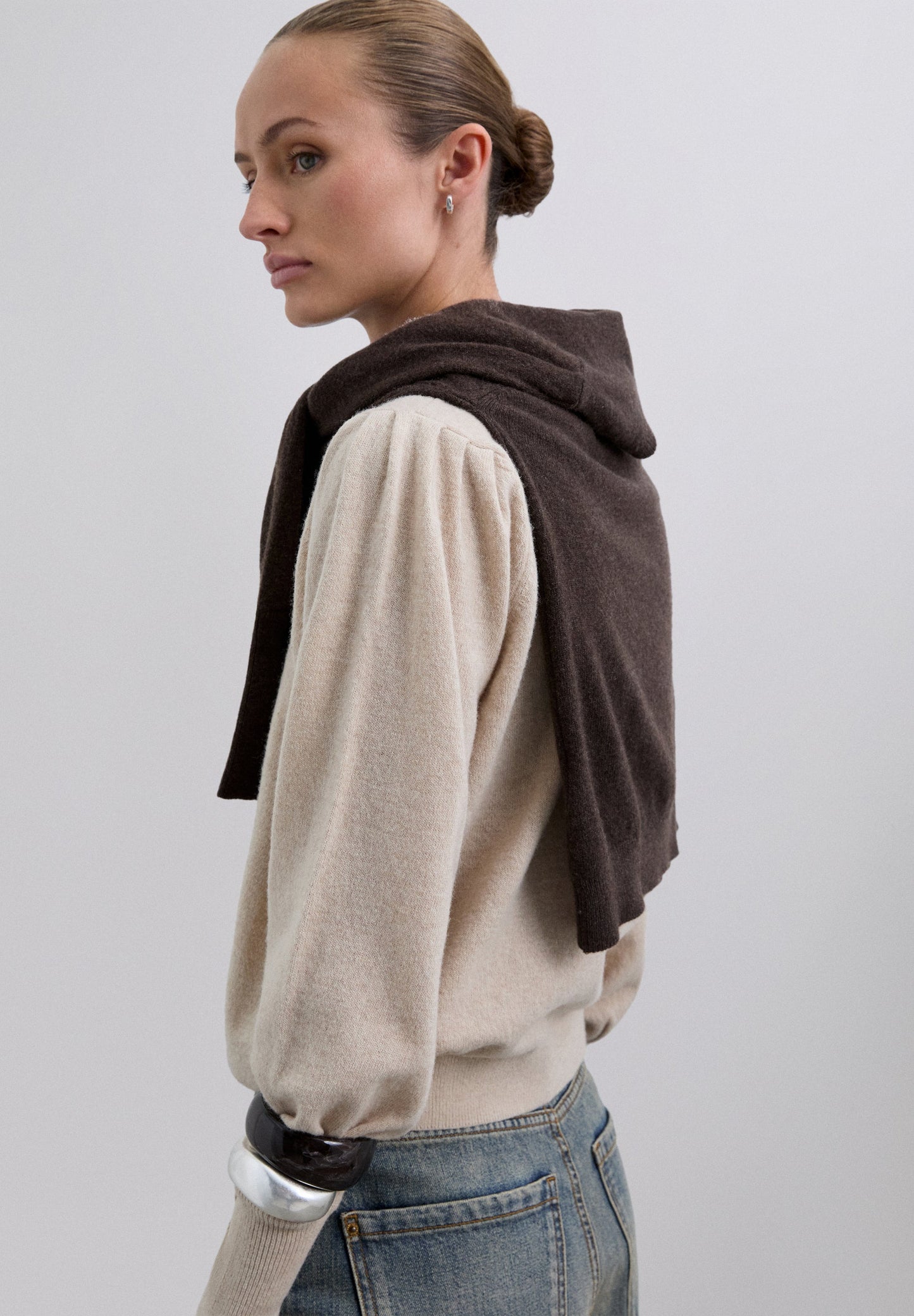 SWEATER COM MANGA ABALONADA