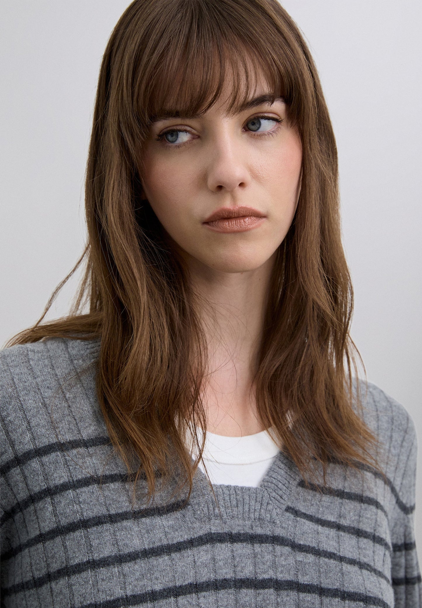 SWEATER NERVURAS ÀS RISCAS