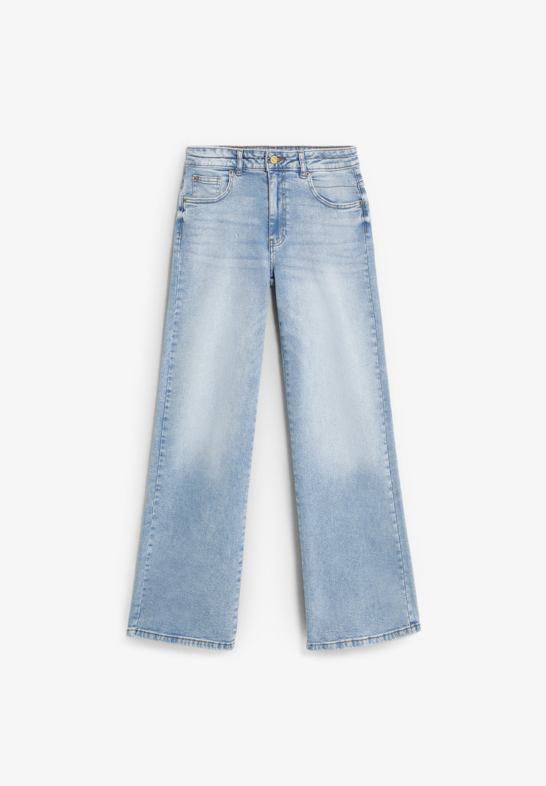 CALÇAS JEANS COM 5 BOLSOS