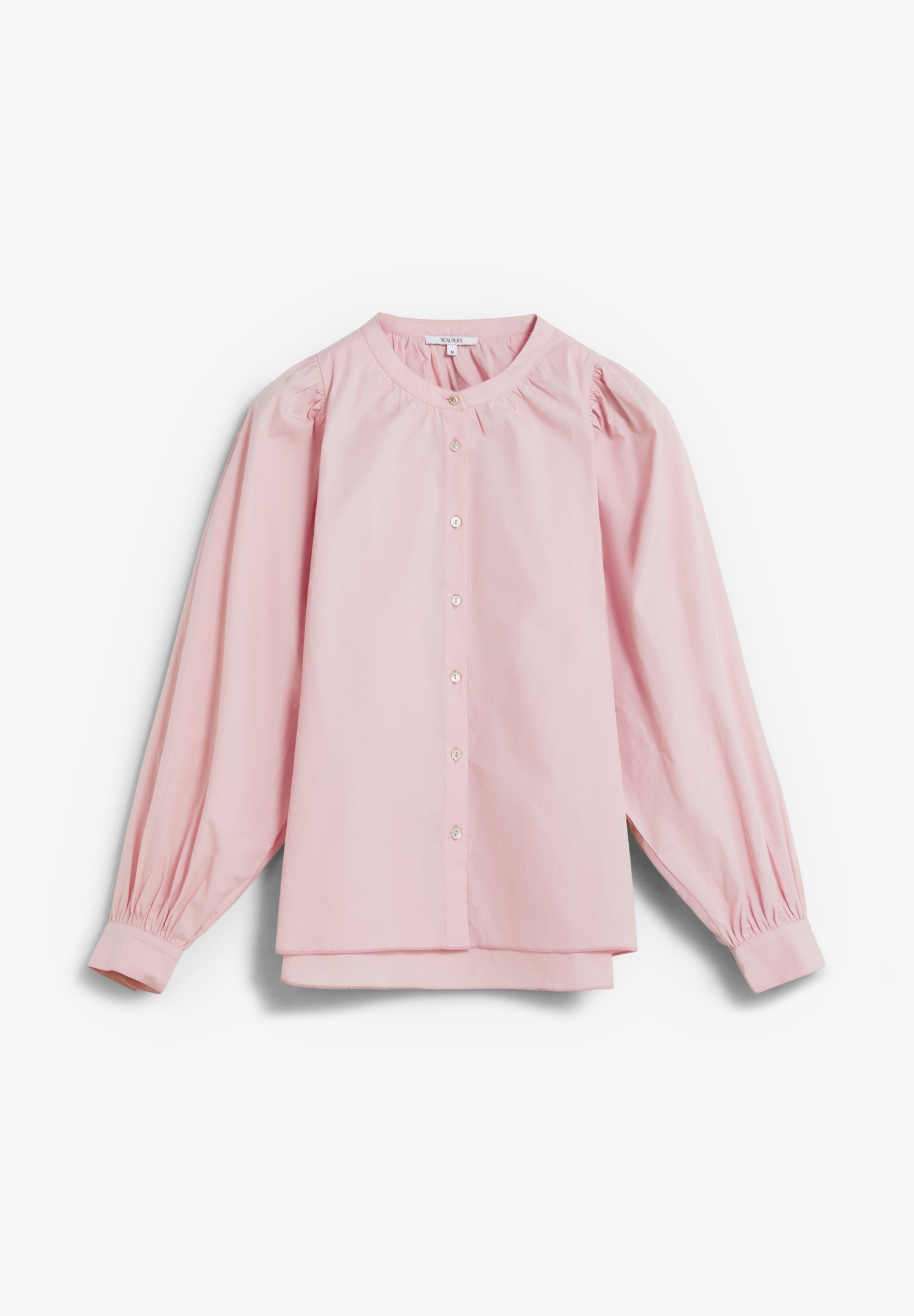 CAMISA POPELINA MANGA ABALONADA