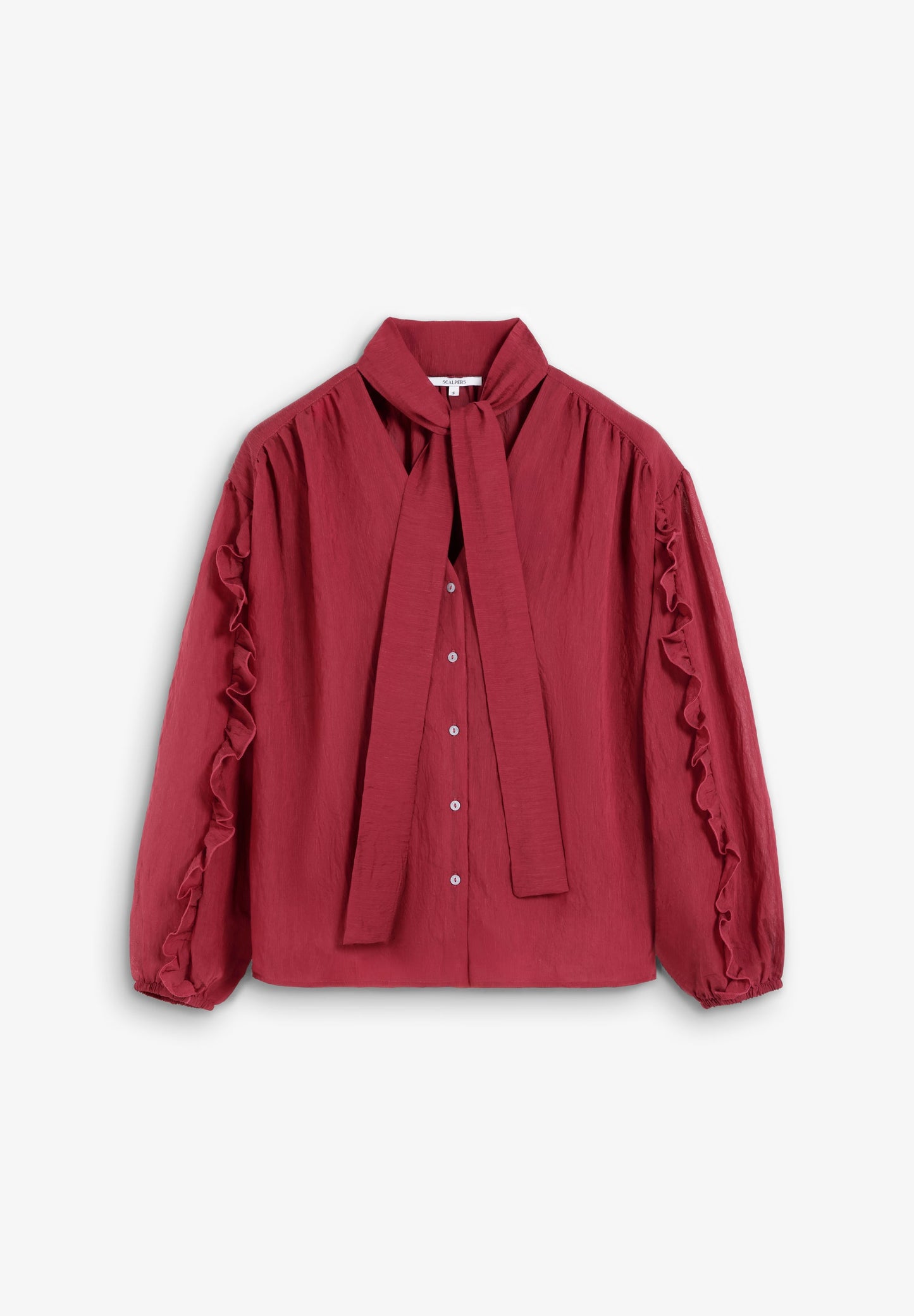 BLUSA PORMENOR DE LAÇO E FRANZIDOS