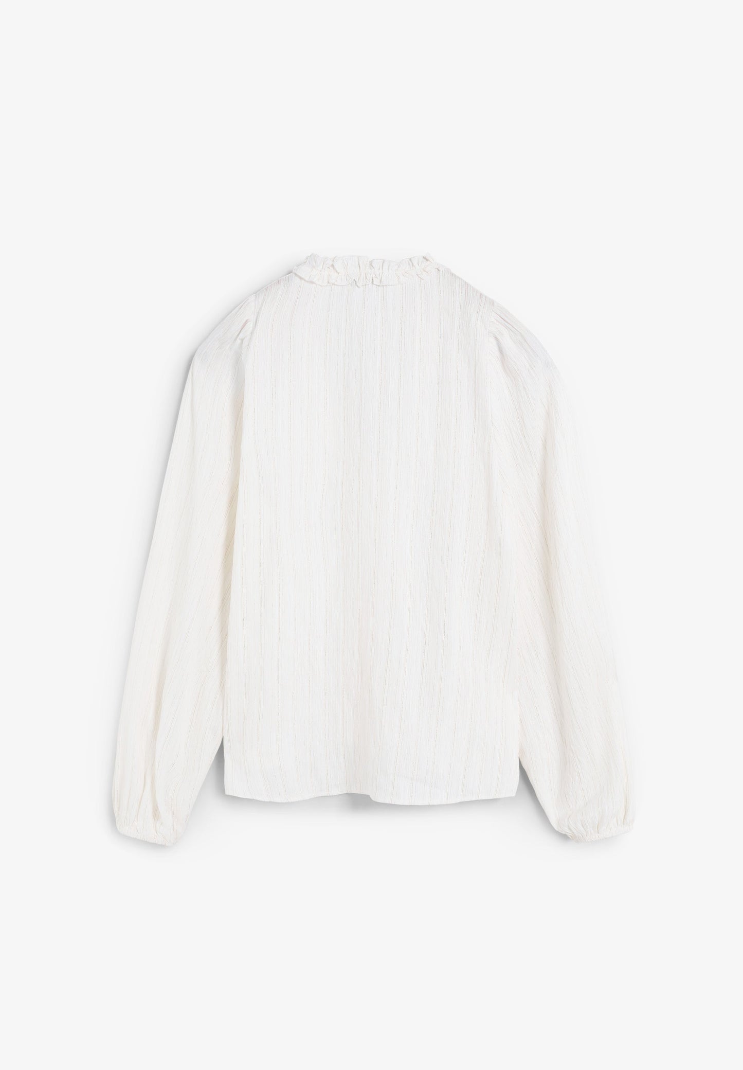 BLUSA COM FRANZIDOS FIO METÁLICO