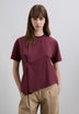 T-SHIRT ASSIMÉTRICA DE DECOTE REDONDO
