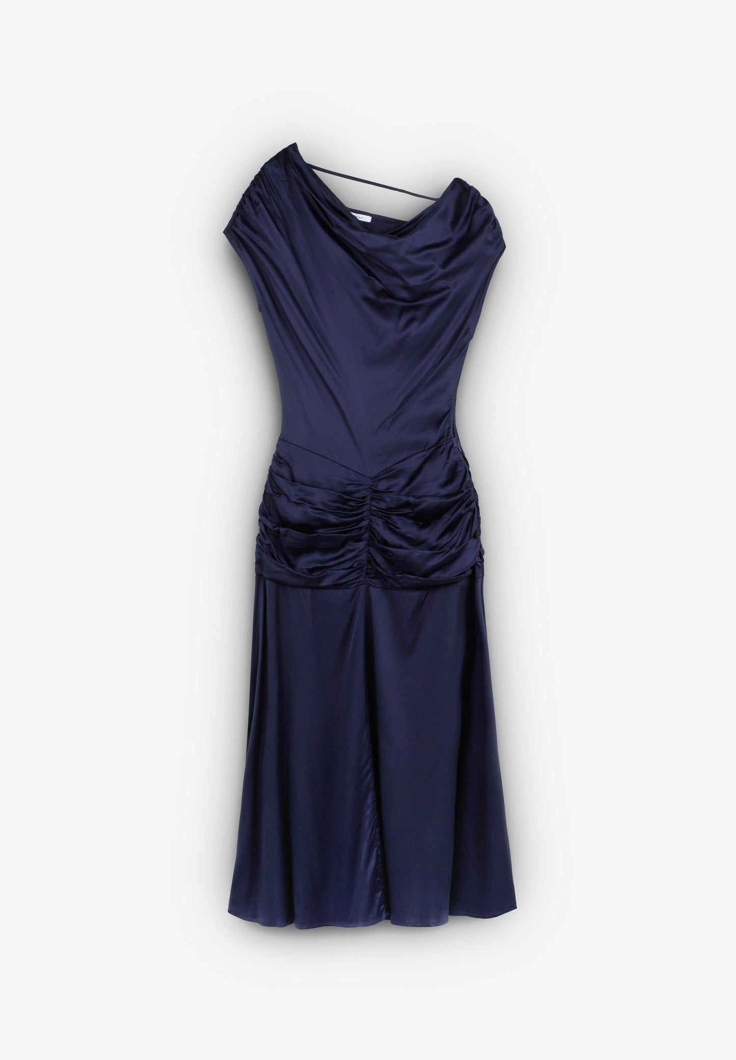 VESTIDO MIDI FLUIDO ACETINADO
