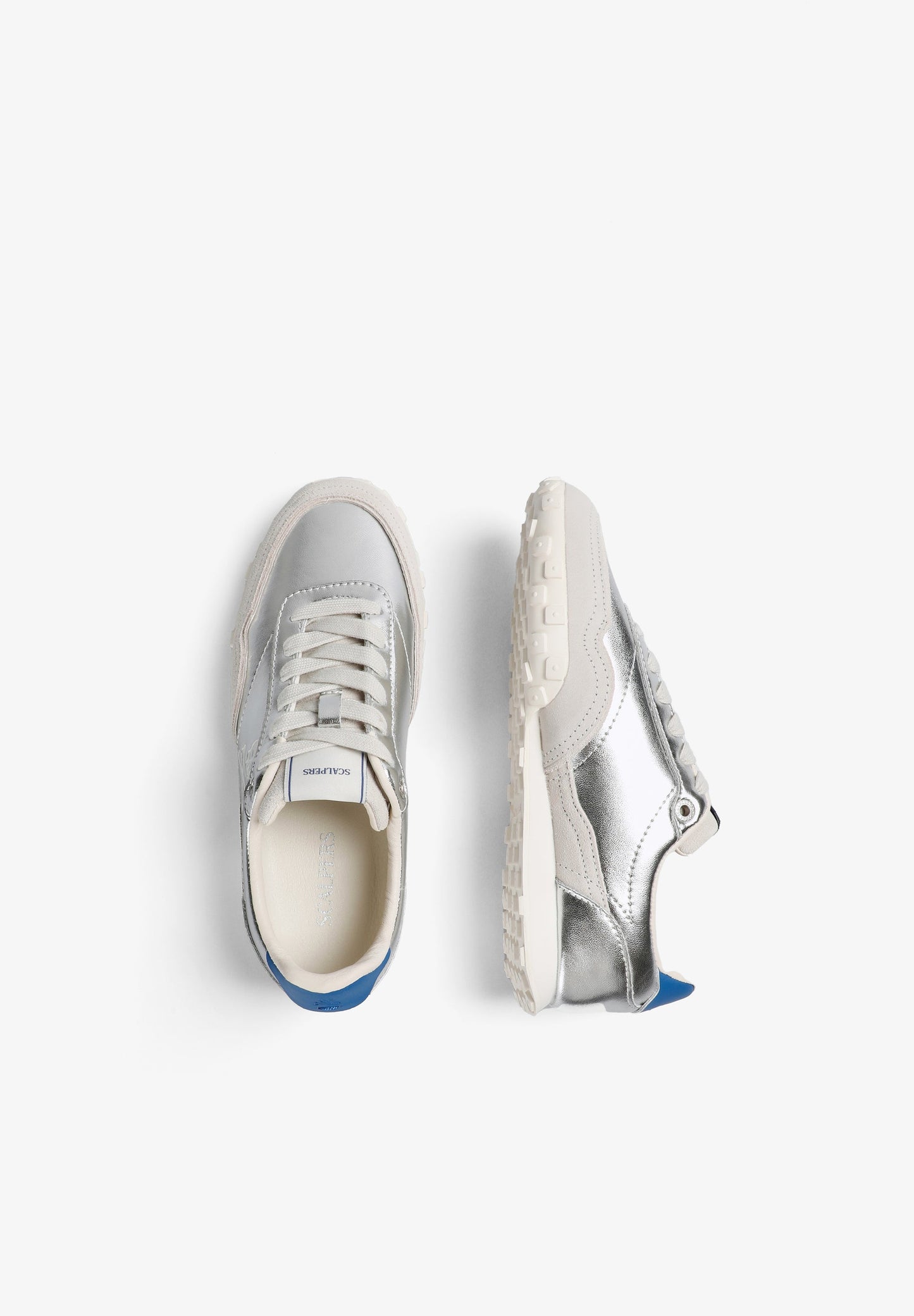 SAPATILHAS METALIZADAS COM LOGÓTIPO