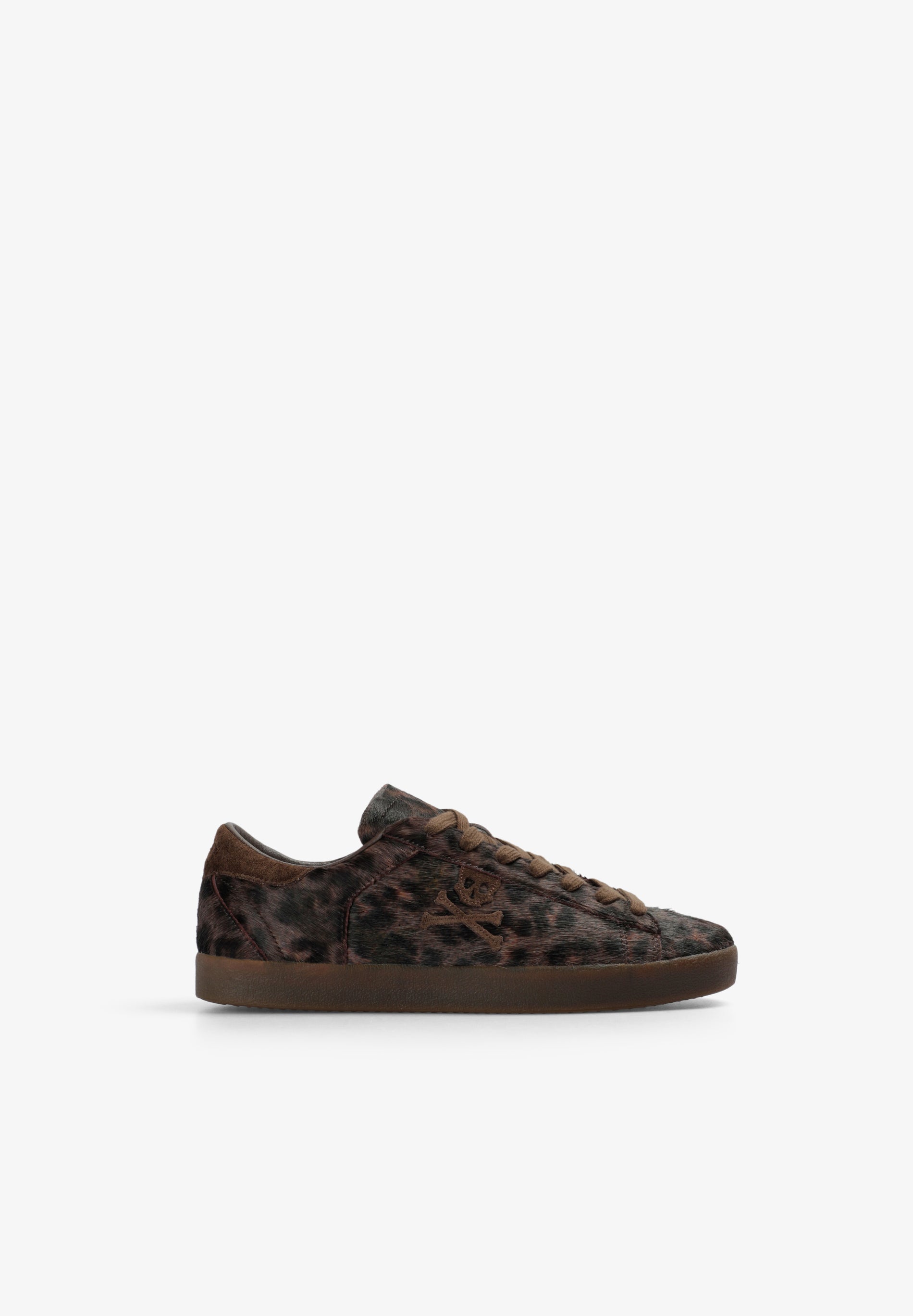 SAPATILHA DE PELE ESTAMPADO ANIMAL