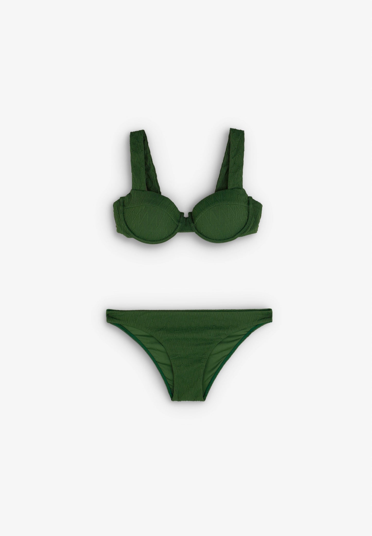 CUECAS DE BIQUÍNI BALCONETTE VERDE | ROBIN X SCALPERS