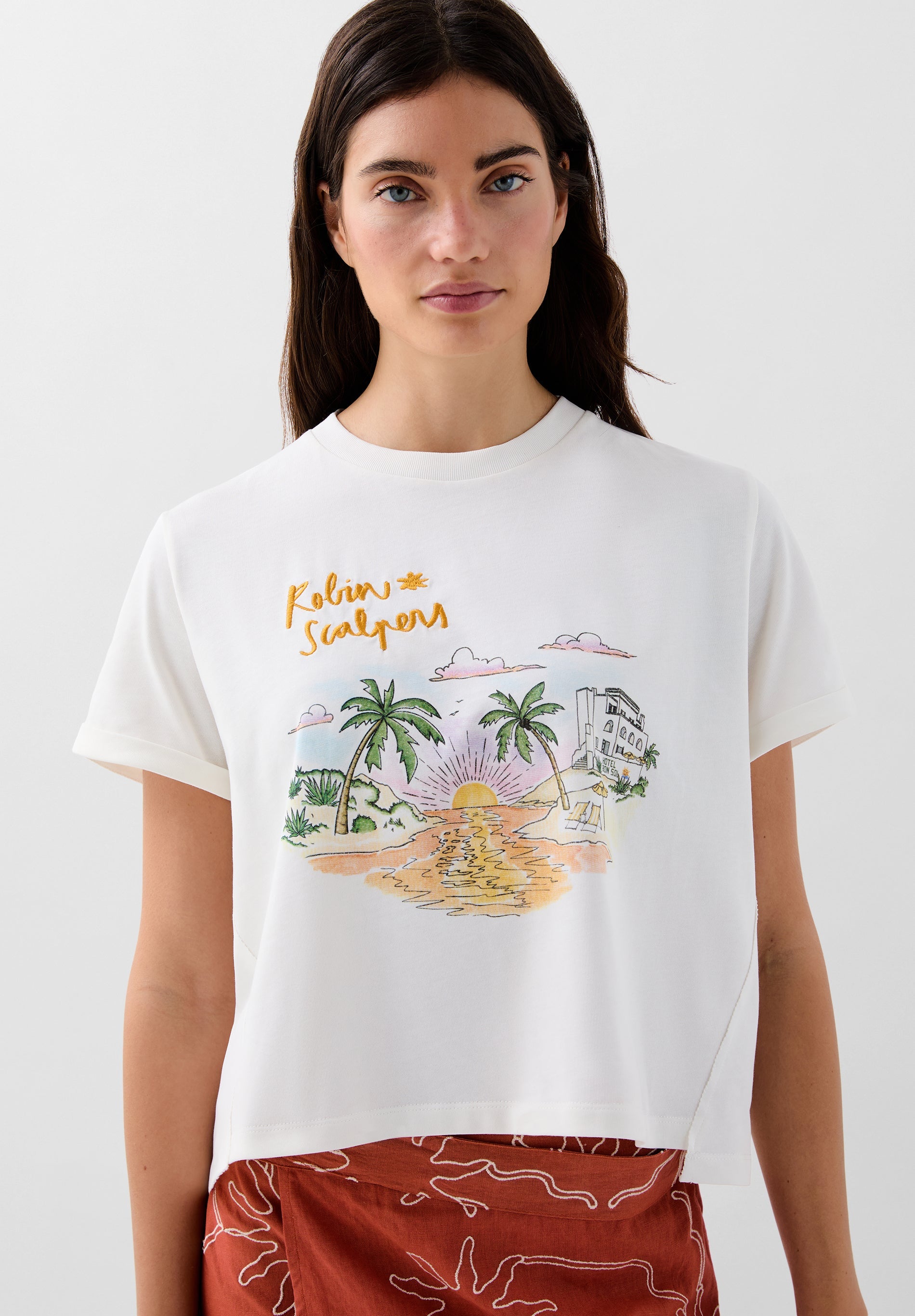 T-SHIRT ESTAMPADA BORDADA | ROBIN X SCALPERS