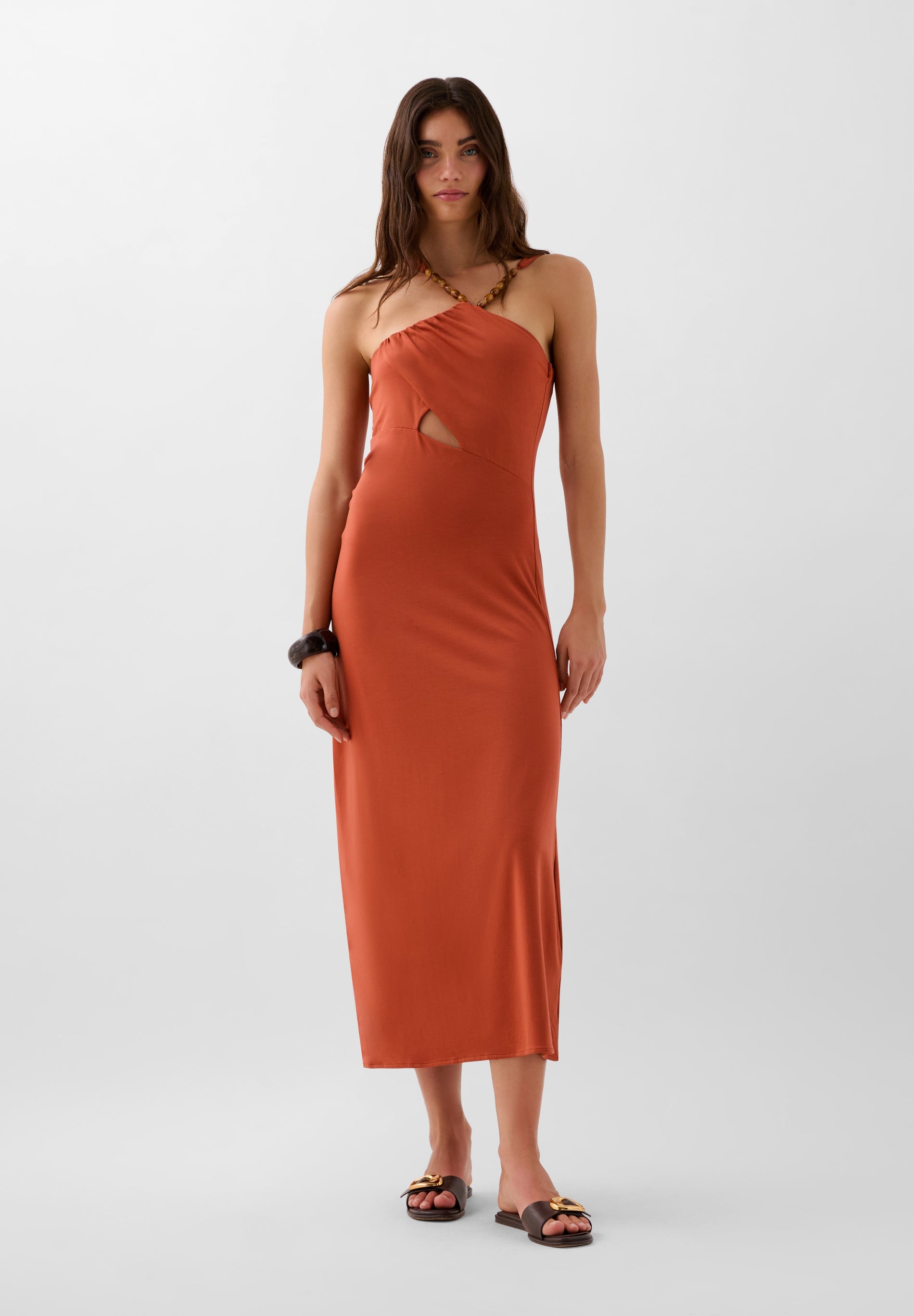 VESTIDO MIDI ASSIMÉTRICO | ROBIN X SCALPERS