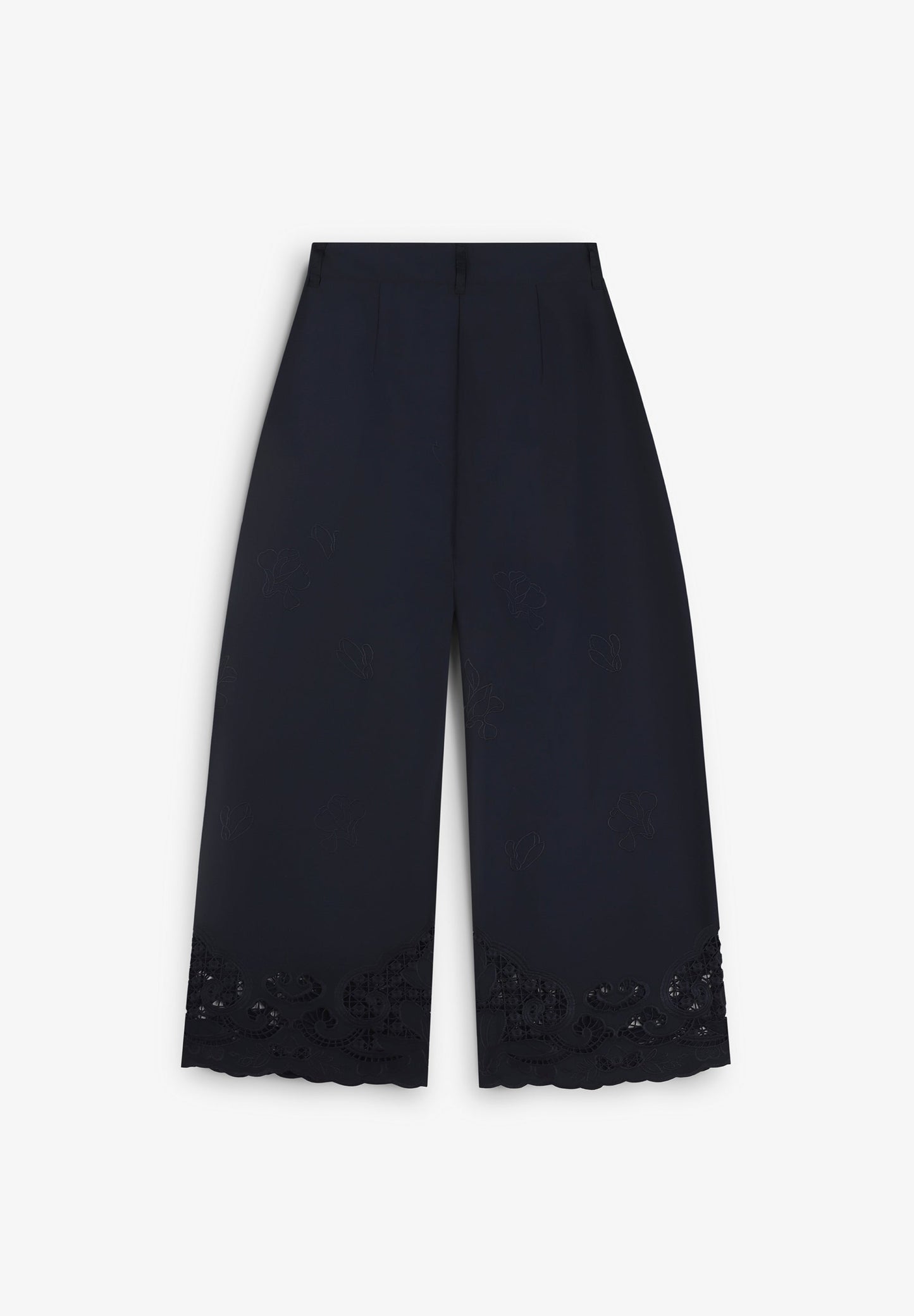 CALÇAS CULOTTES COM BORDADO
