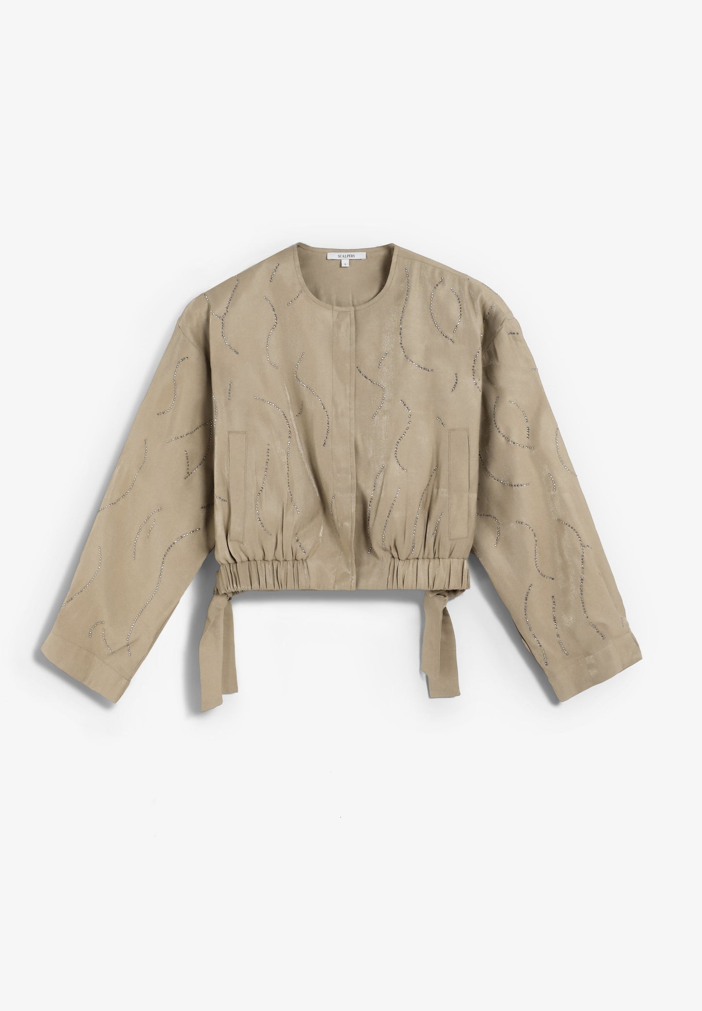 CARDIGAN BOMBER COM STRASS