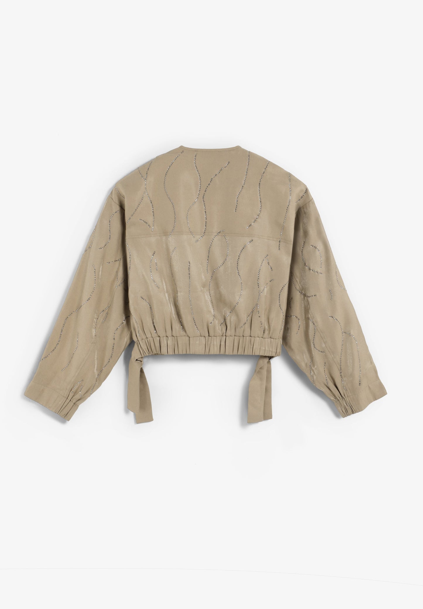 CARDIGAN BOMBER COM STRASS