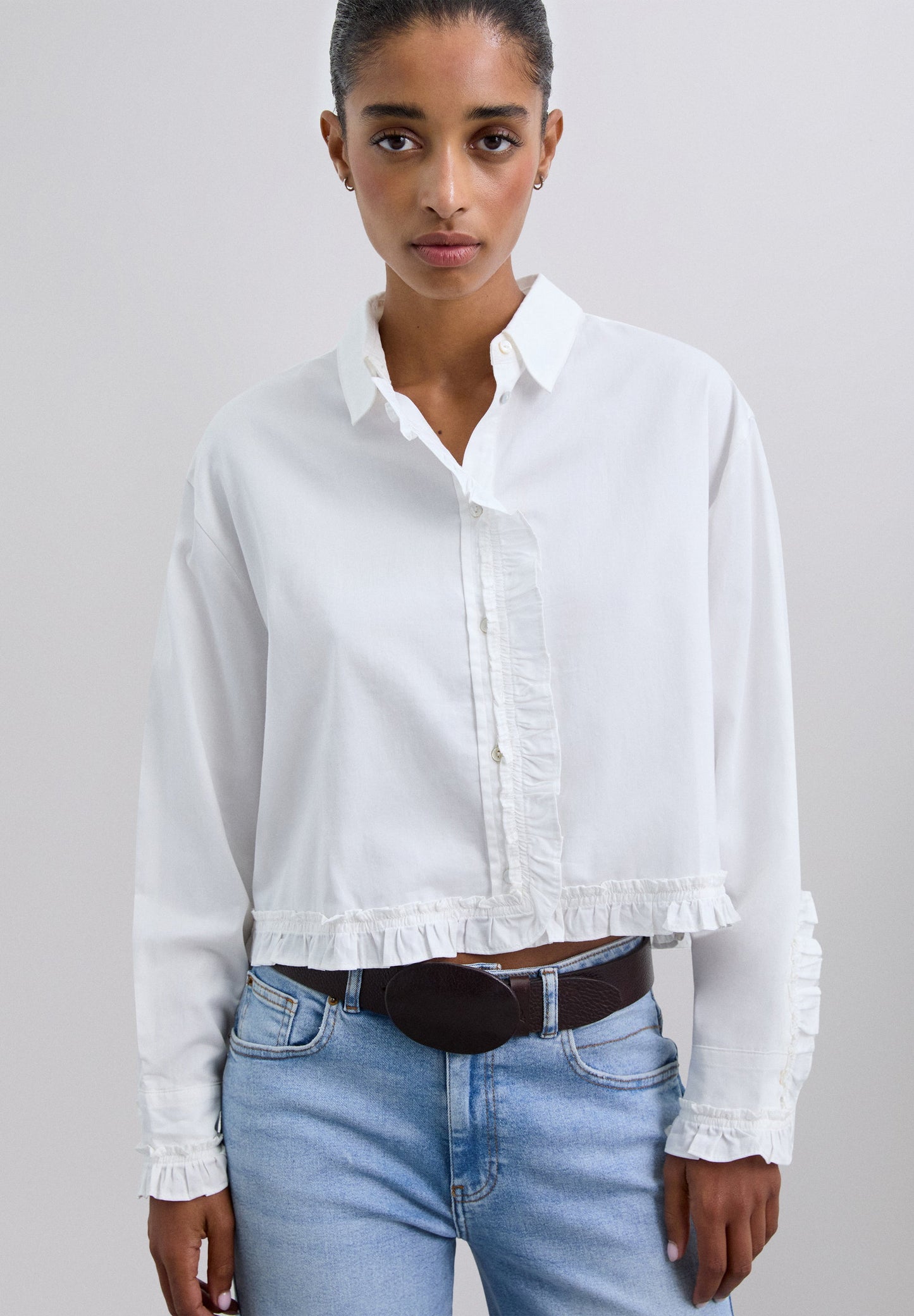 CAMISA CROPPED FRANZIDOS