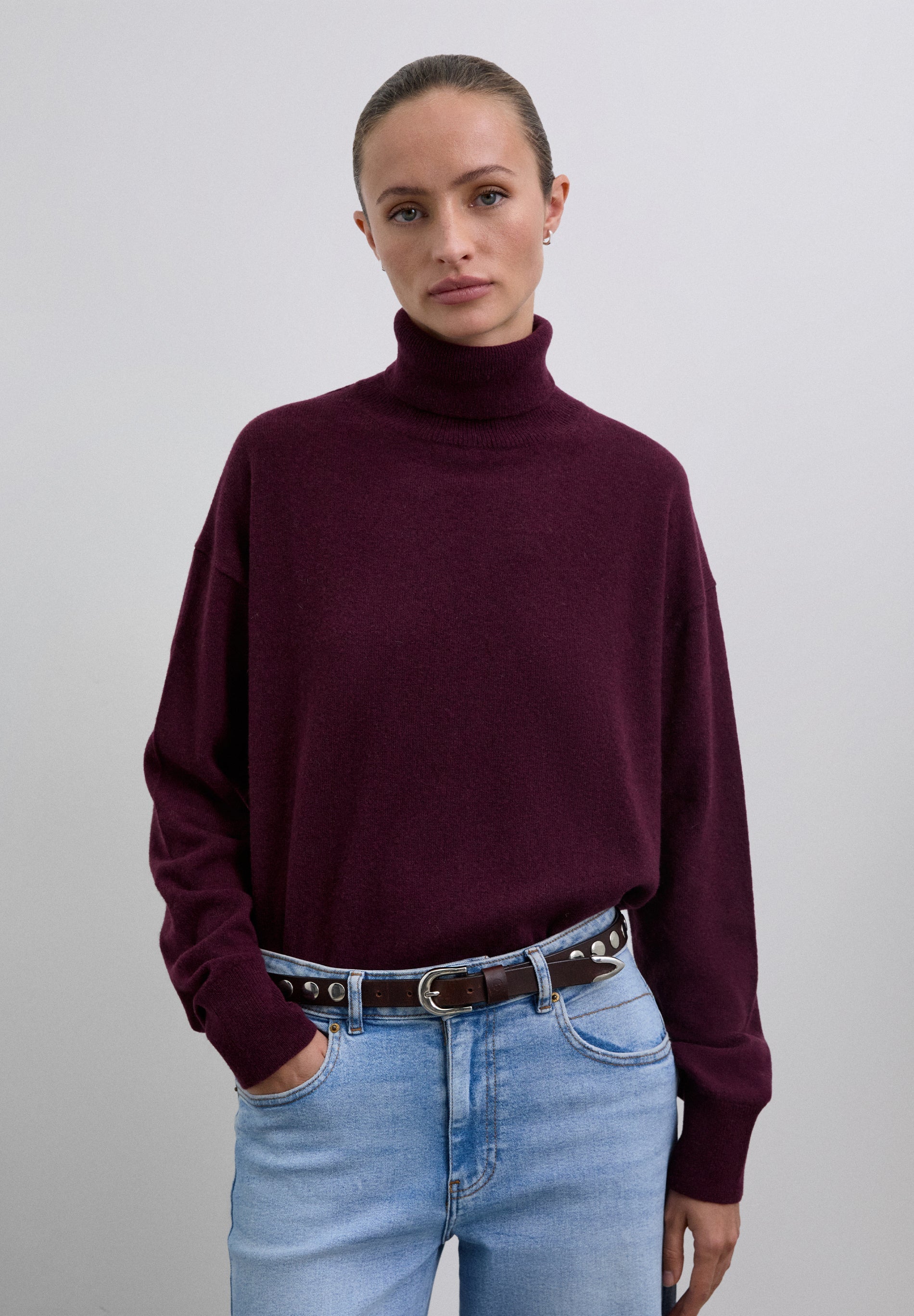 CAMISOLA GOLA ENROLADA LÃ