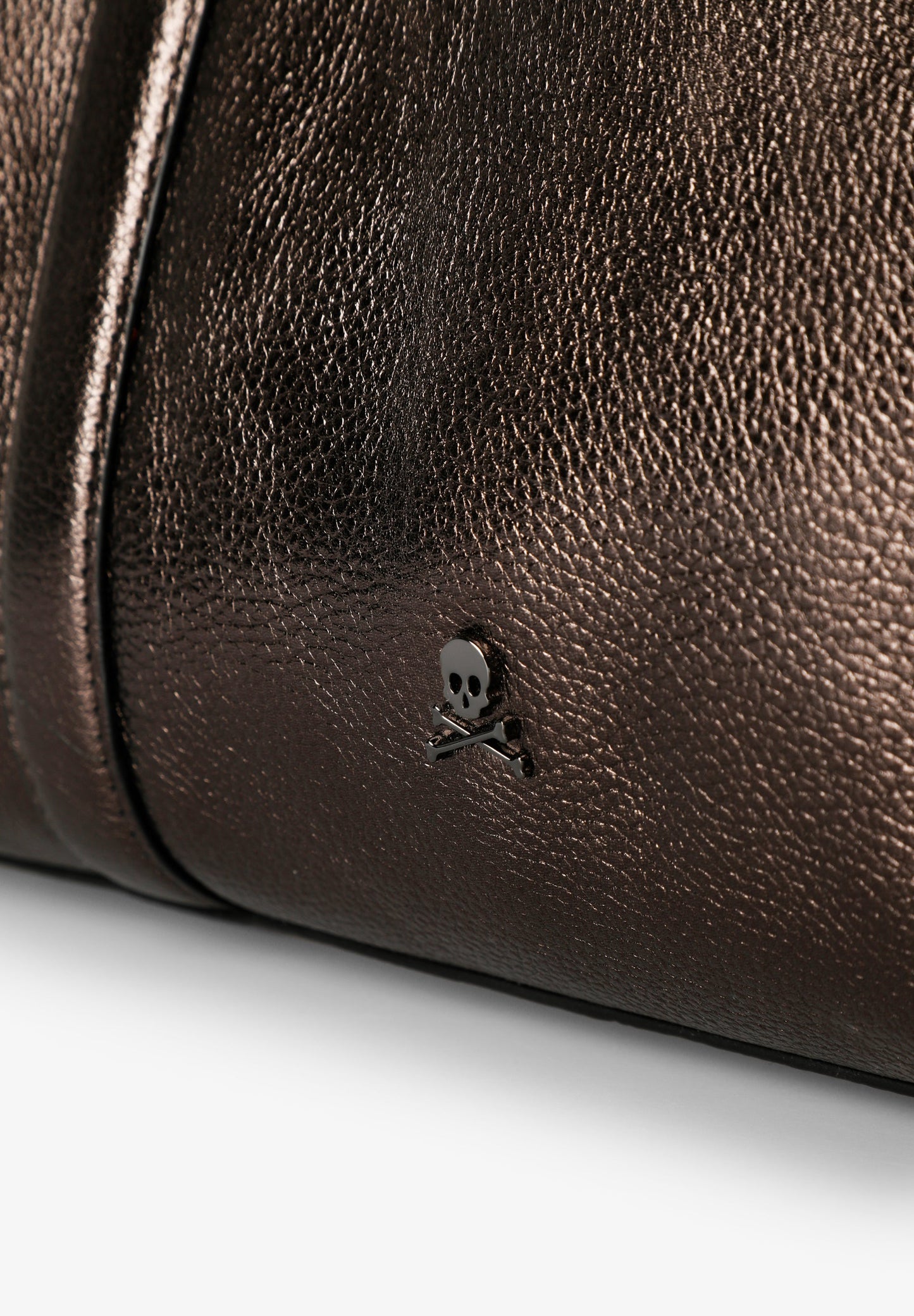 BOLSA TOTE BAG EM PELE METALIZADA