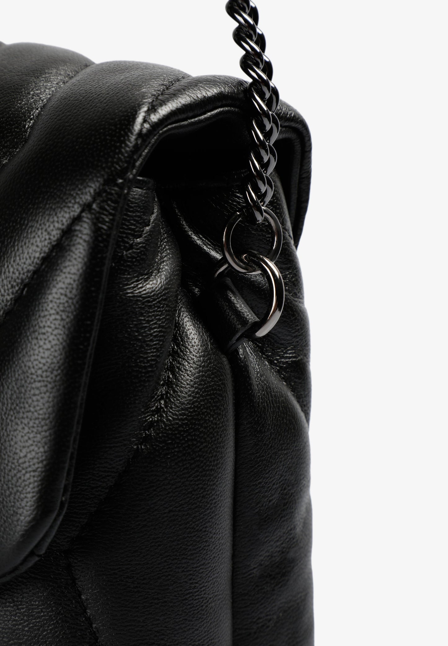 BOLSA DE PELE ACOLCHOADA