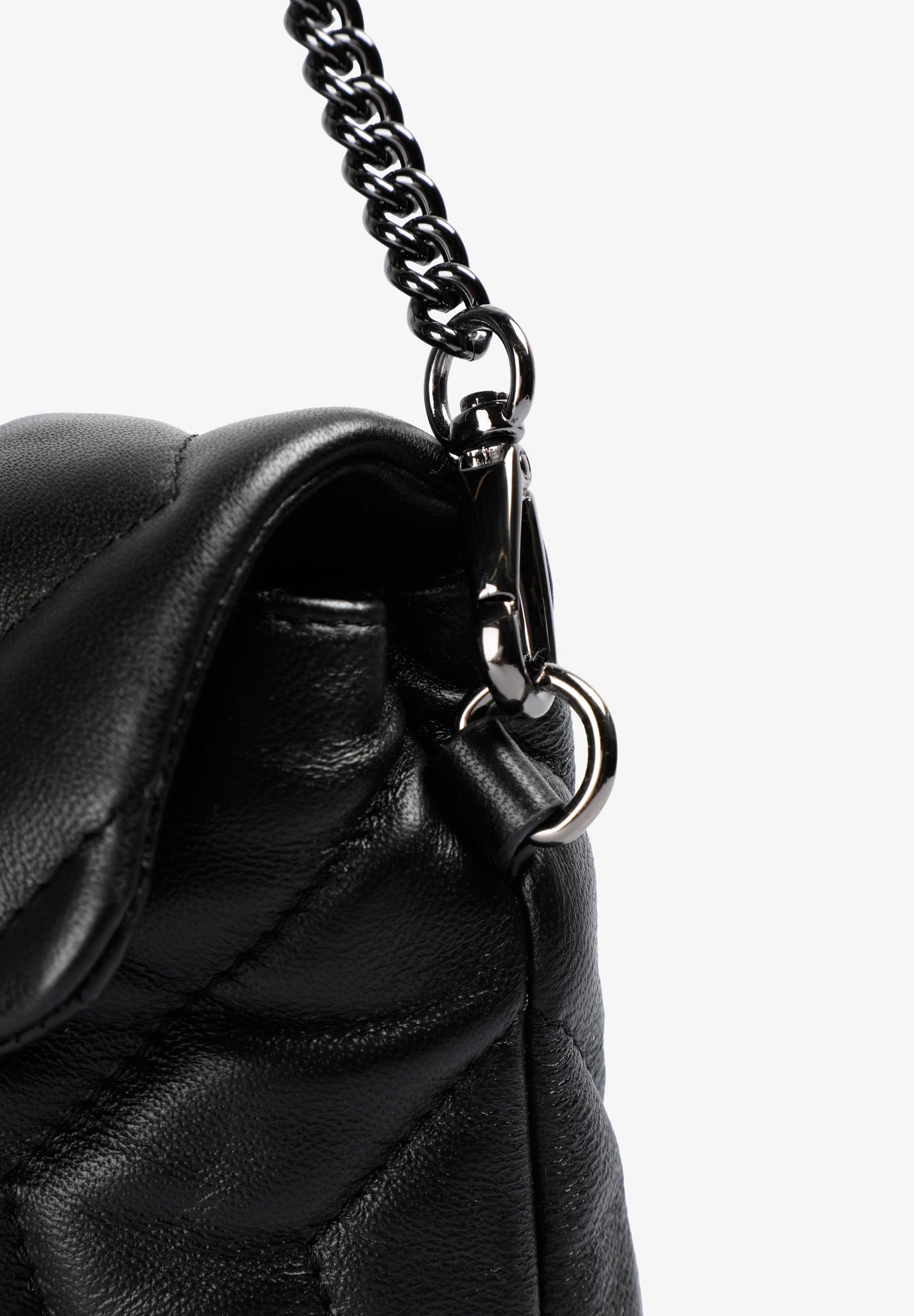 BOLSA MINI PELE ACOLCHOADA