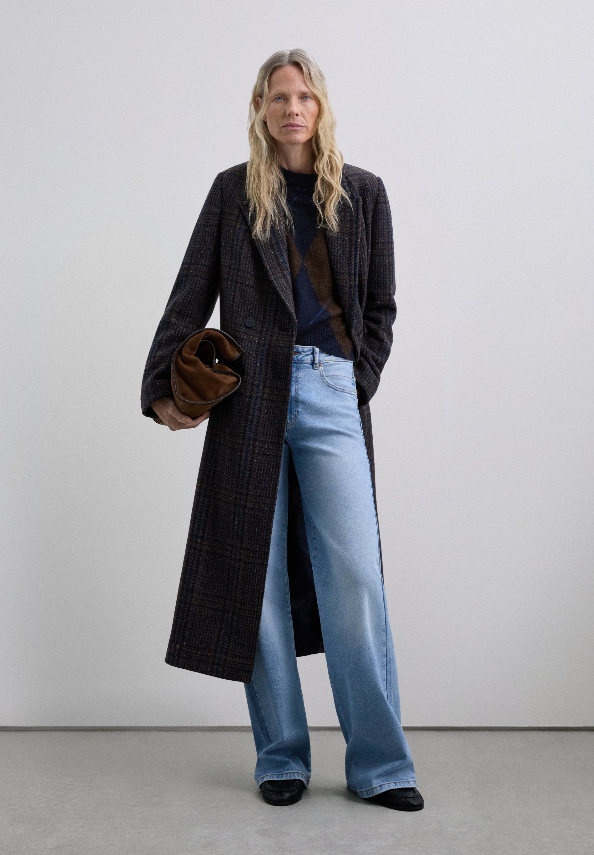 SCBLUECHECK COAT