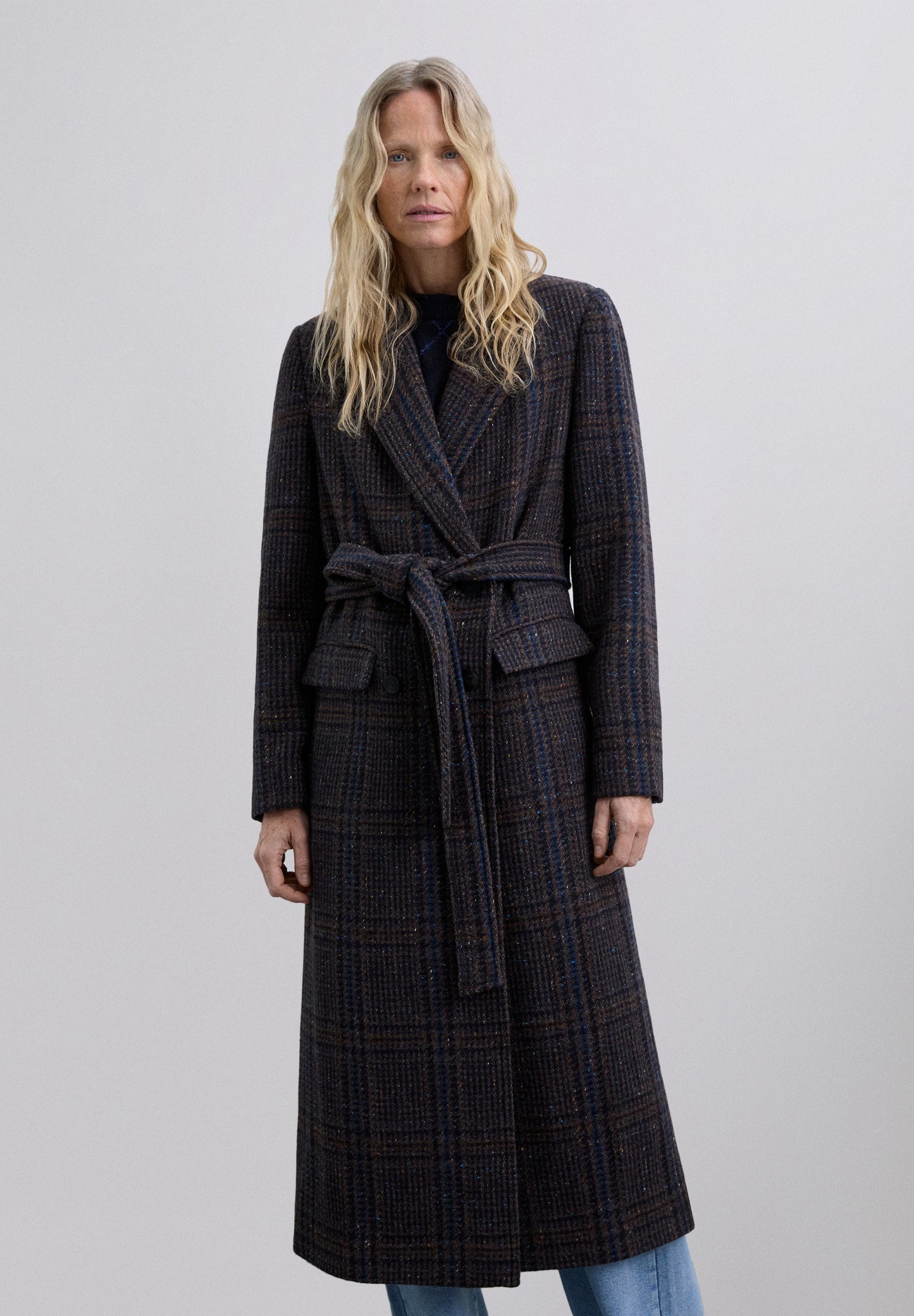 SCBLUECHECK COAT
