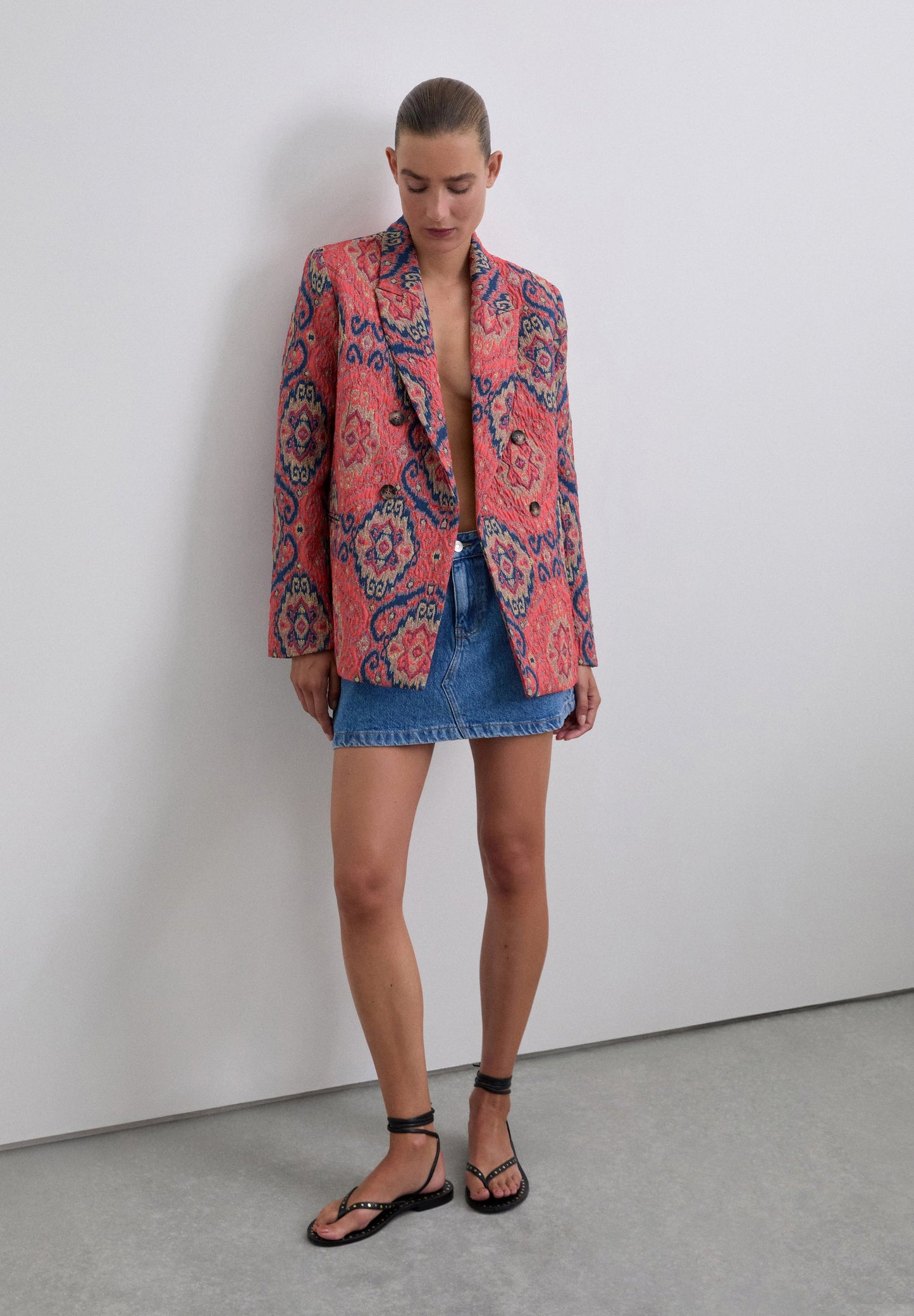 BLAZER ESTAMPADO EM JACQUARD