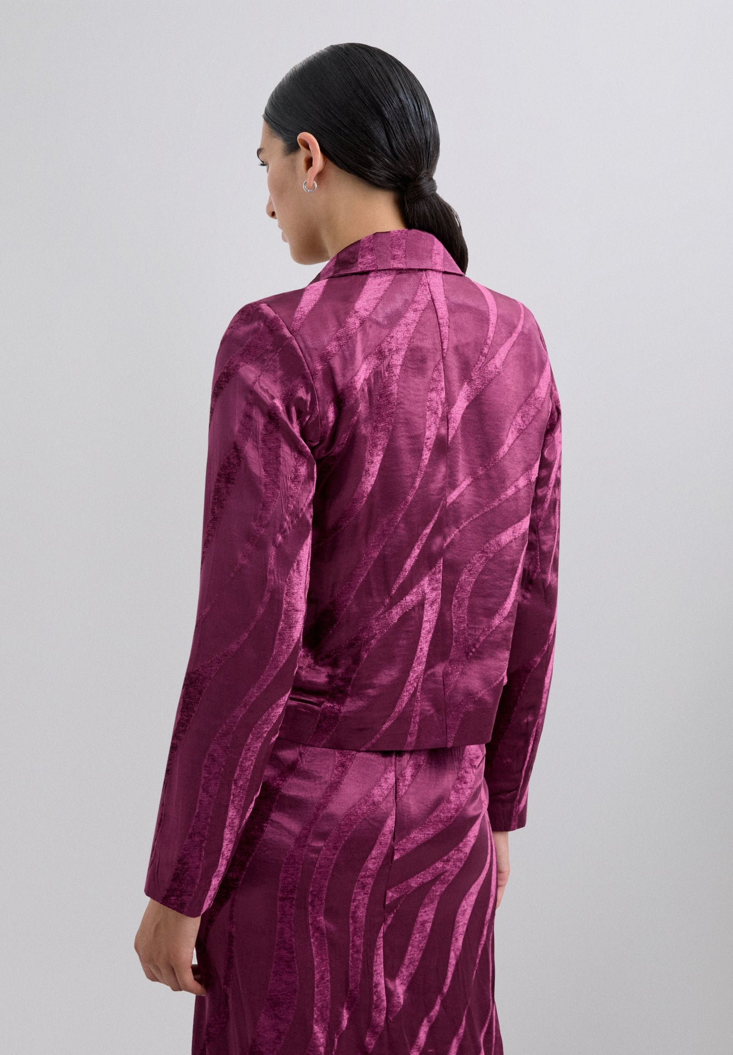 BLAZER CROPPED EM JACQUARD