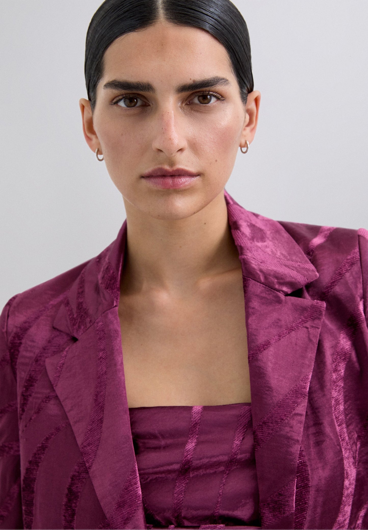 BLAZER CROPPED EM JACQUARD