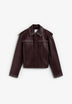 CASACO BORDEAUX TACHAS PELE