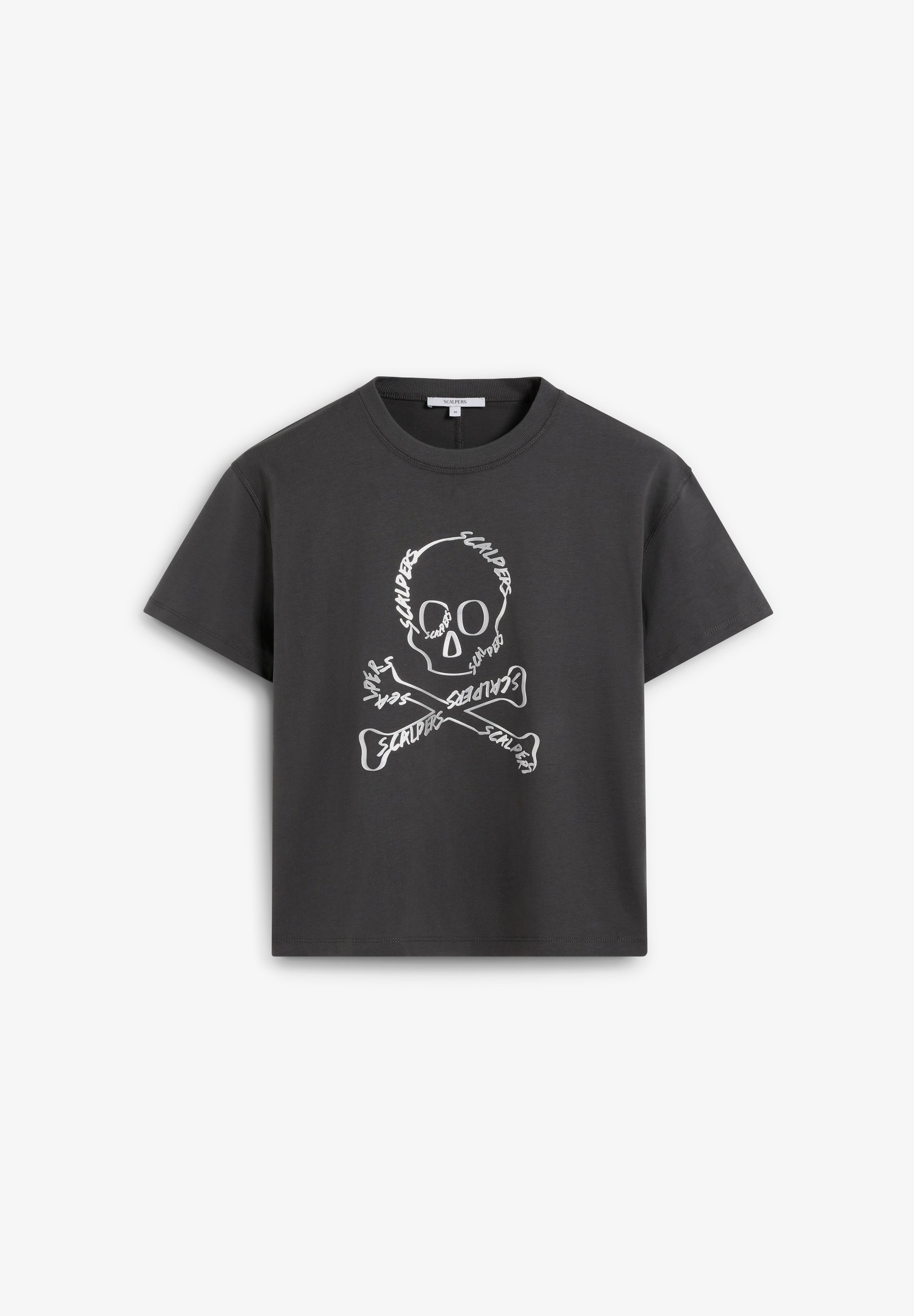 T-SHIRT COM PADRÃO DE LOGÓTIPO
