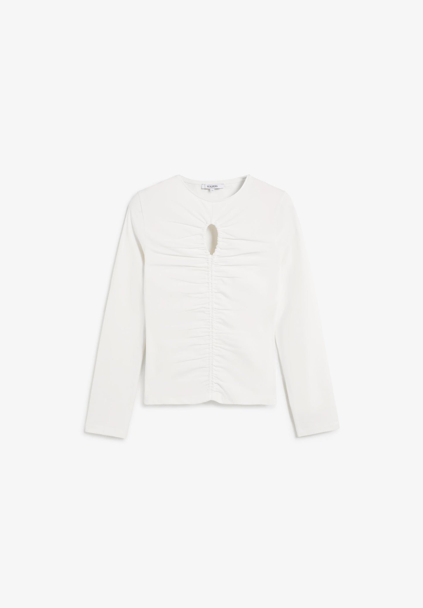 T-SHIRT COM ABERTURA E TACHAS