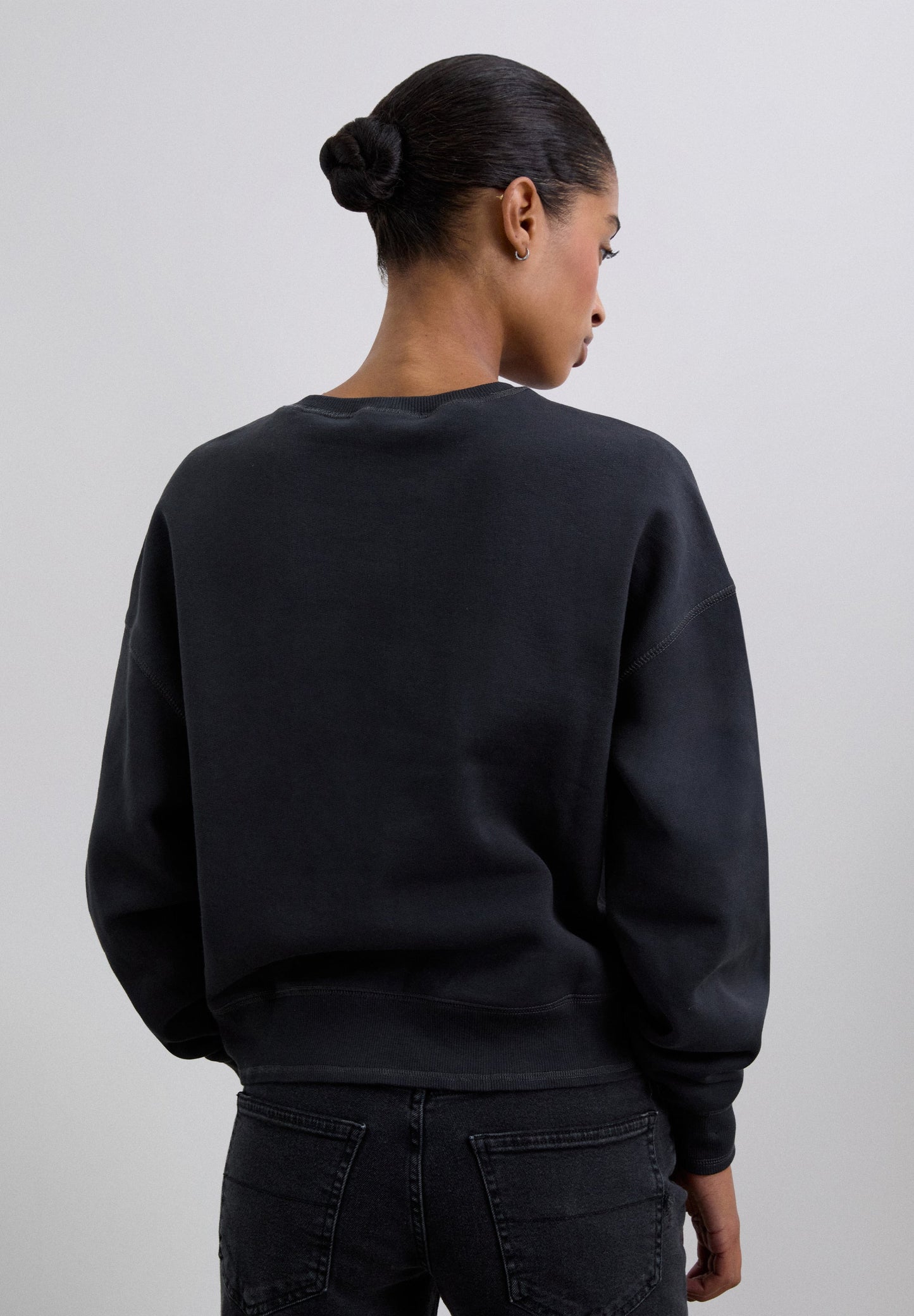 SWEATSHIRT SKULL FLOCKED