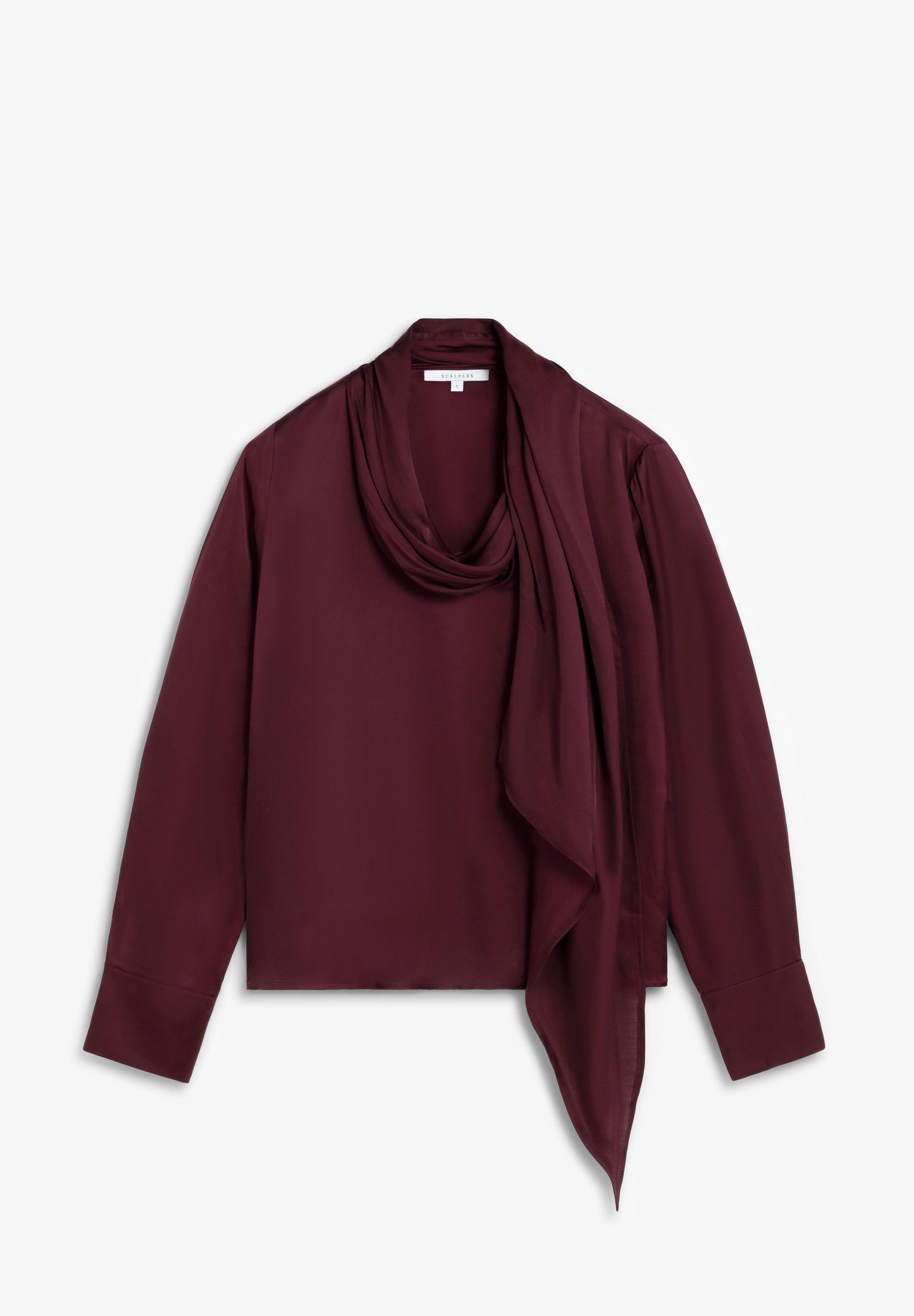 BLUSA DE CETIM DRAPEADA