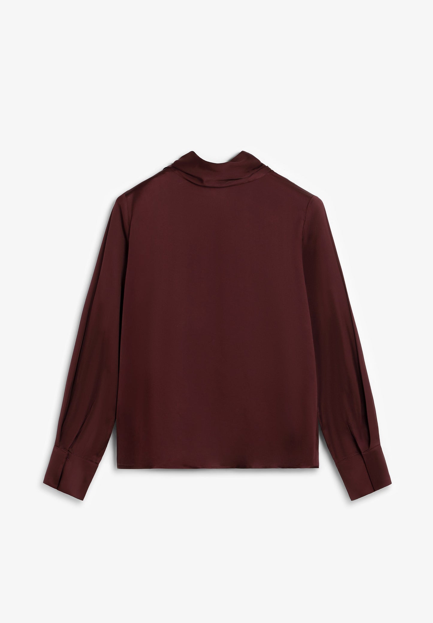 BLUSA DE CETIM DRAPEADA