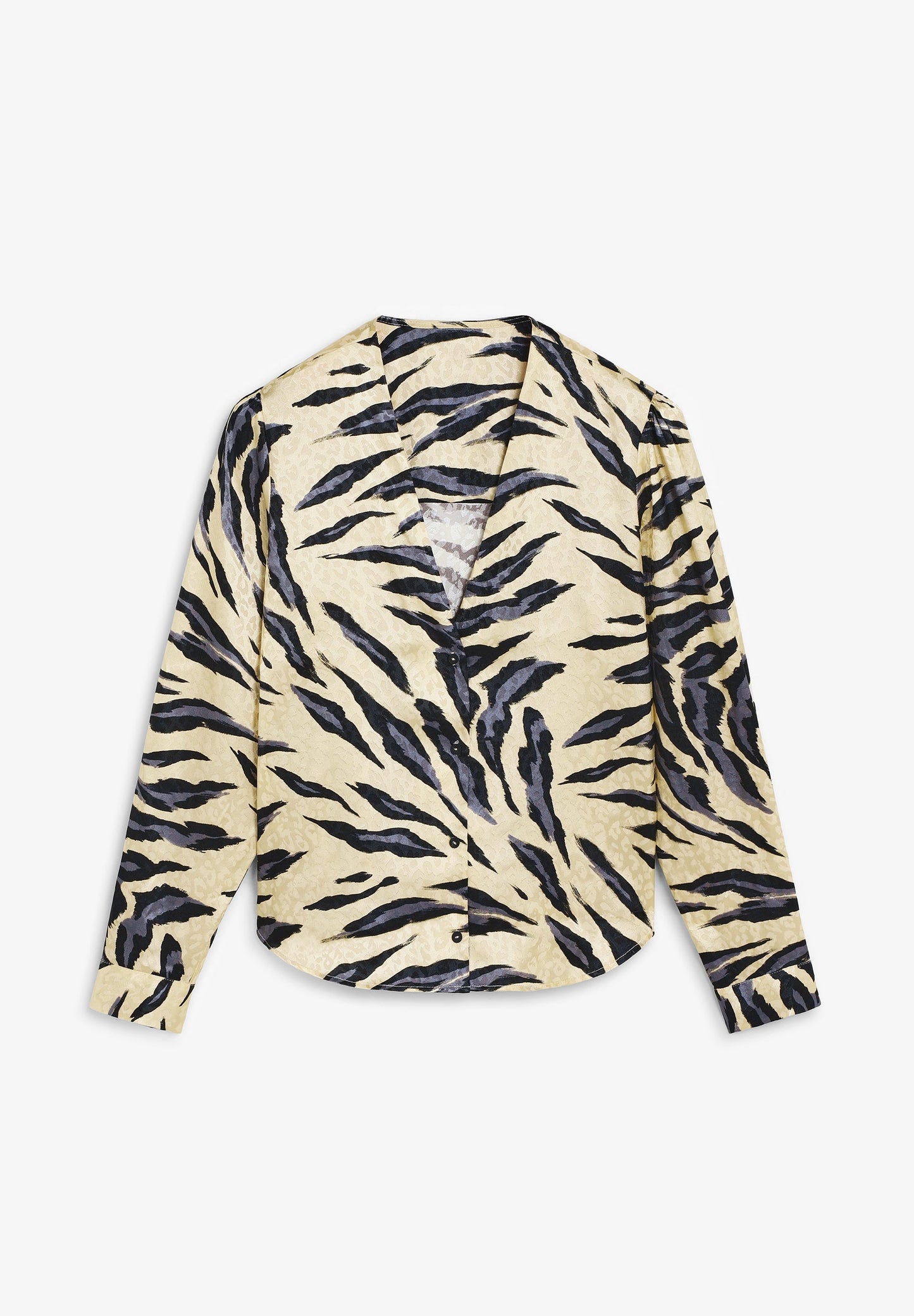 BLAZER ACETINADO COM ESTAMPADO ANIMAL