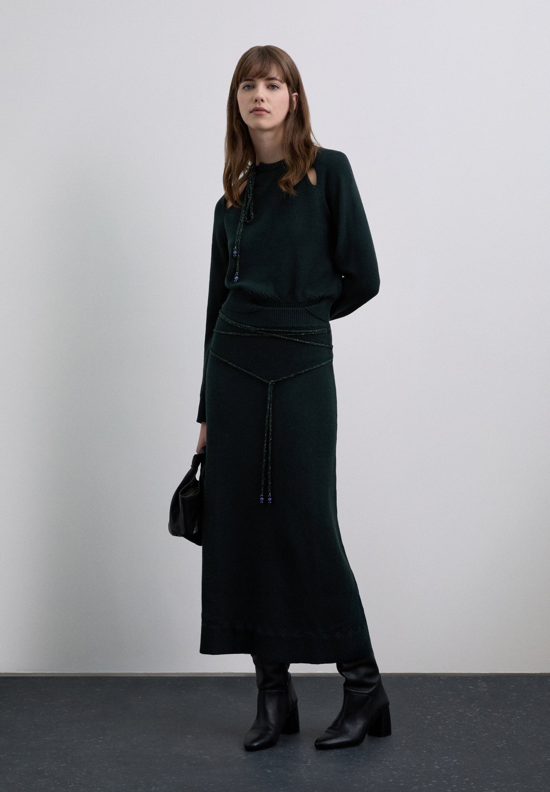 SAIA DE MALHA CORDÃO METALIZADO