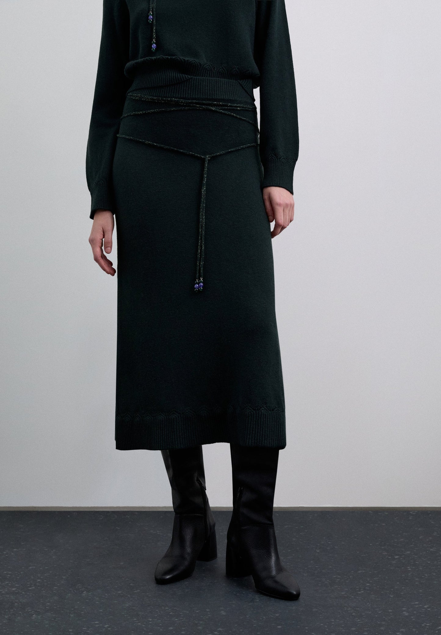 SAIA DE MALHA CORDÃO METALIZADO