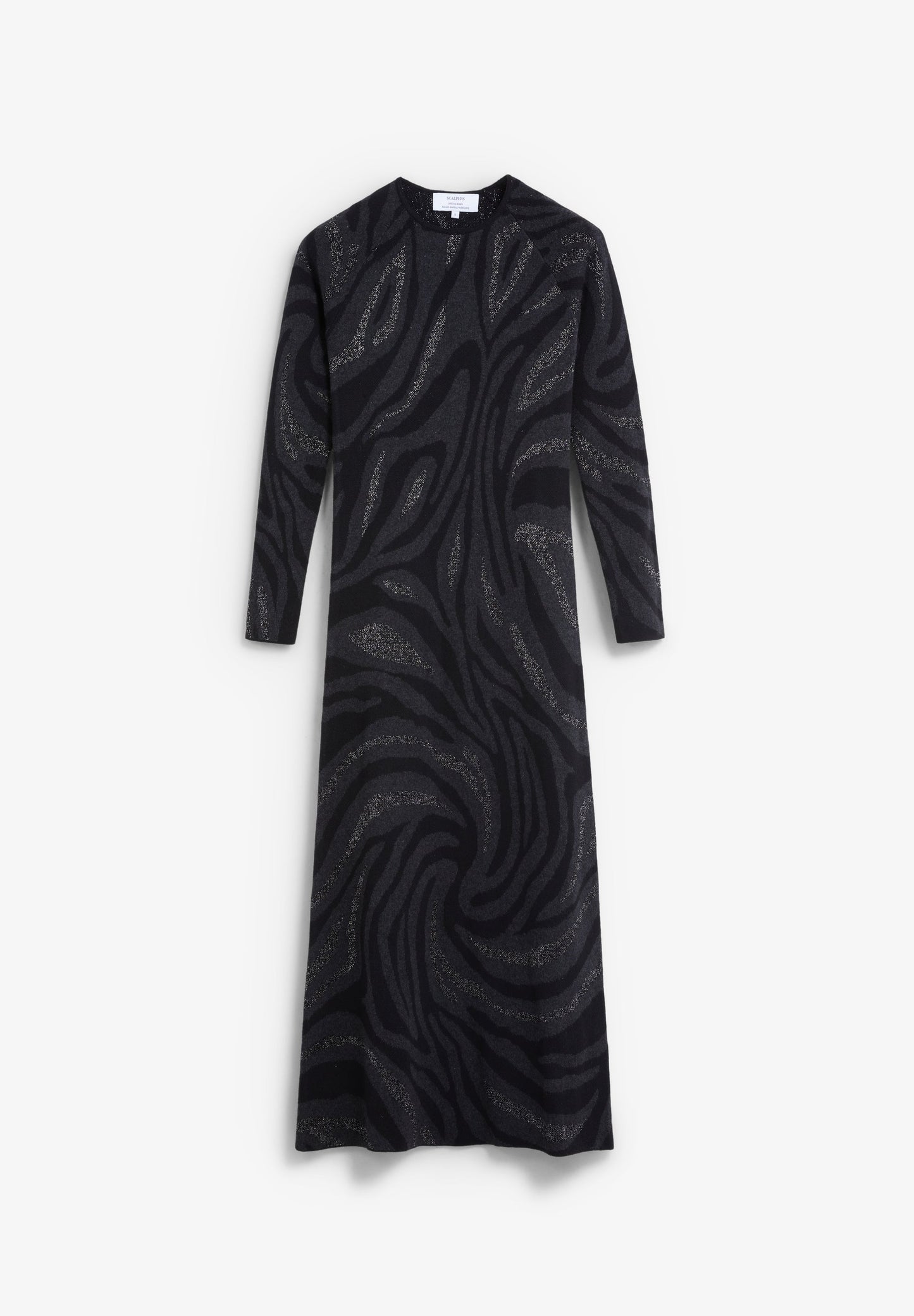 VESTIDO COMPRIDO MALHA COM PADRÃO