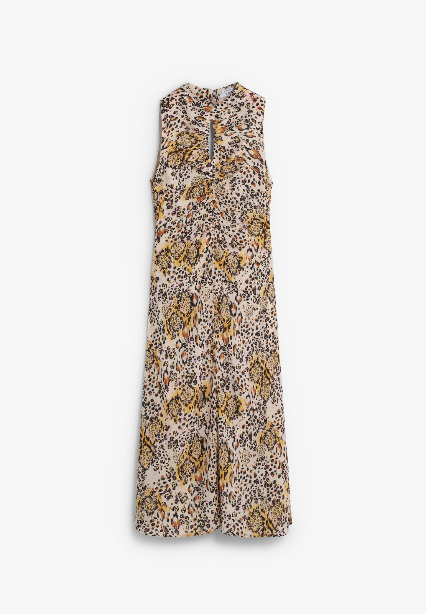 VESTIDO COMPRIDO COM ESTAMPADO ANIMAL
