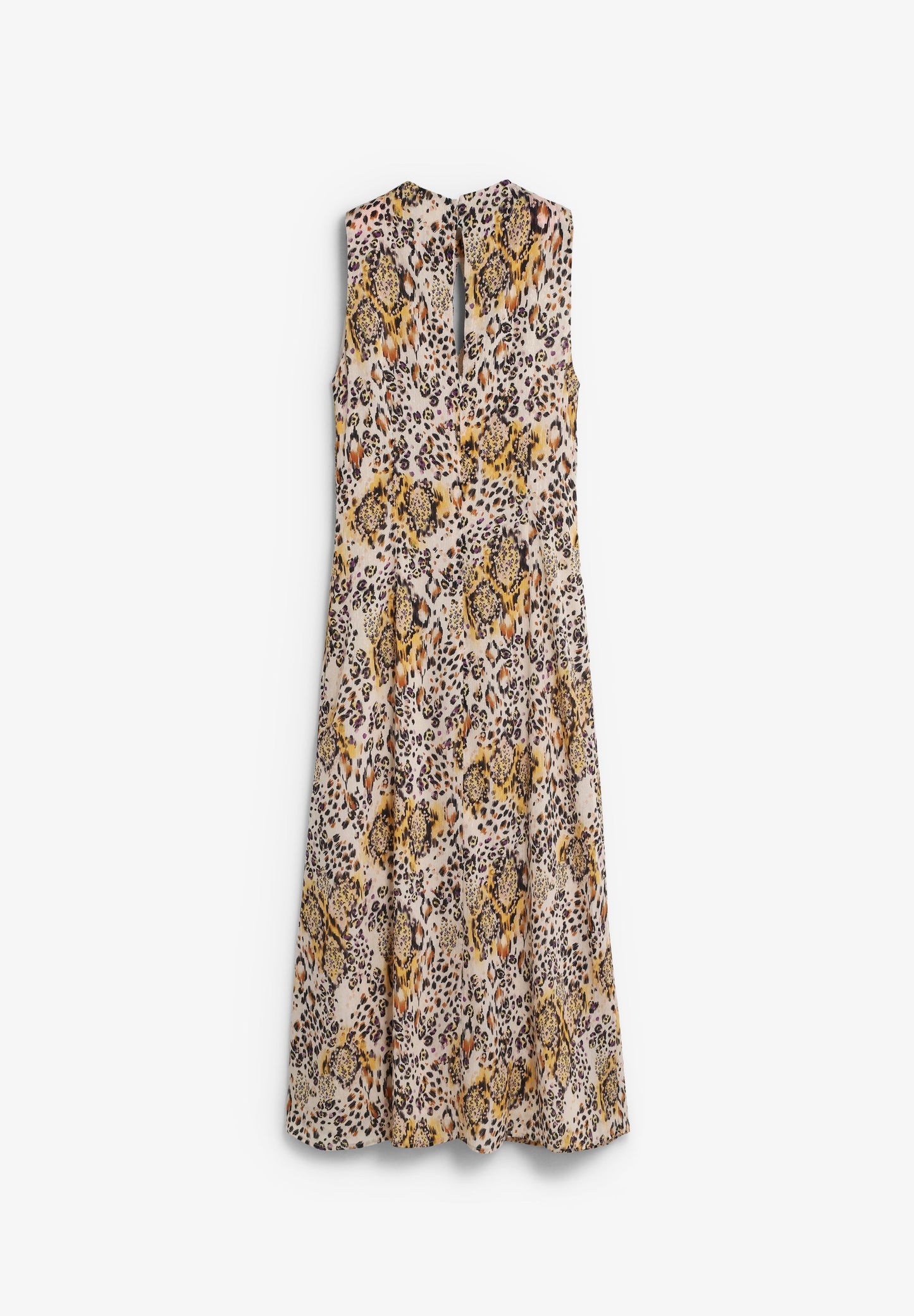 VESTIDO COMPRIDO COM ESTAMPADO ANIMAL