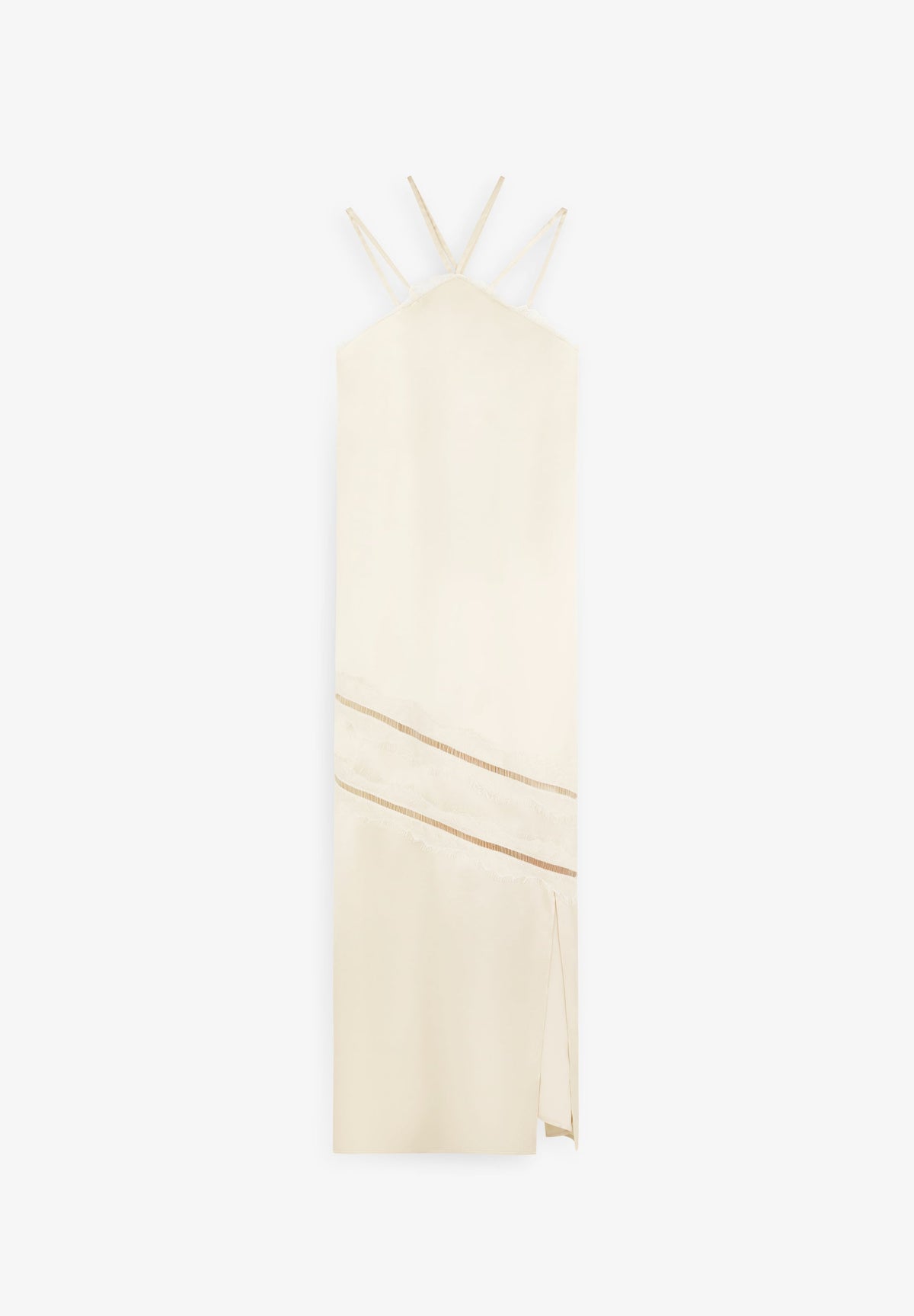 VESTIDO RENDADO ACETINADO