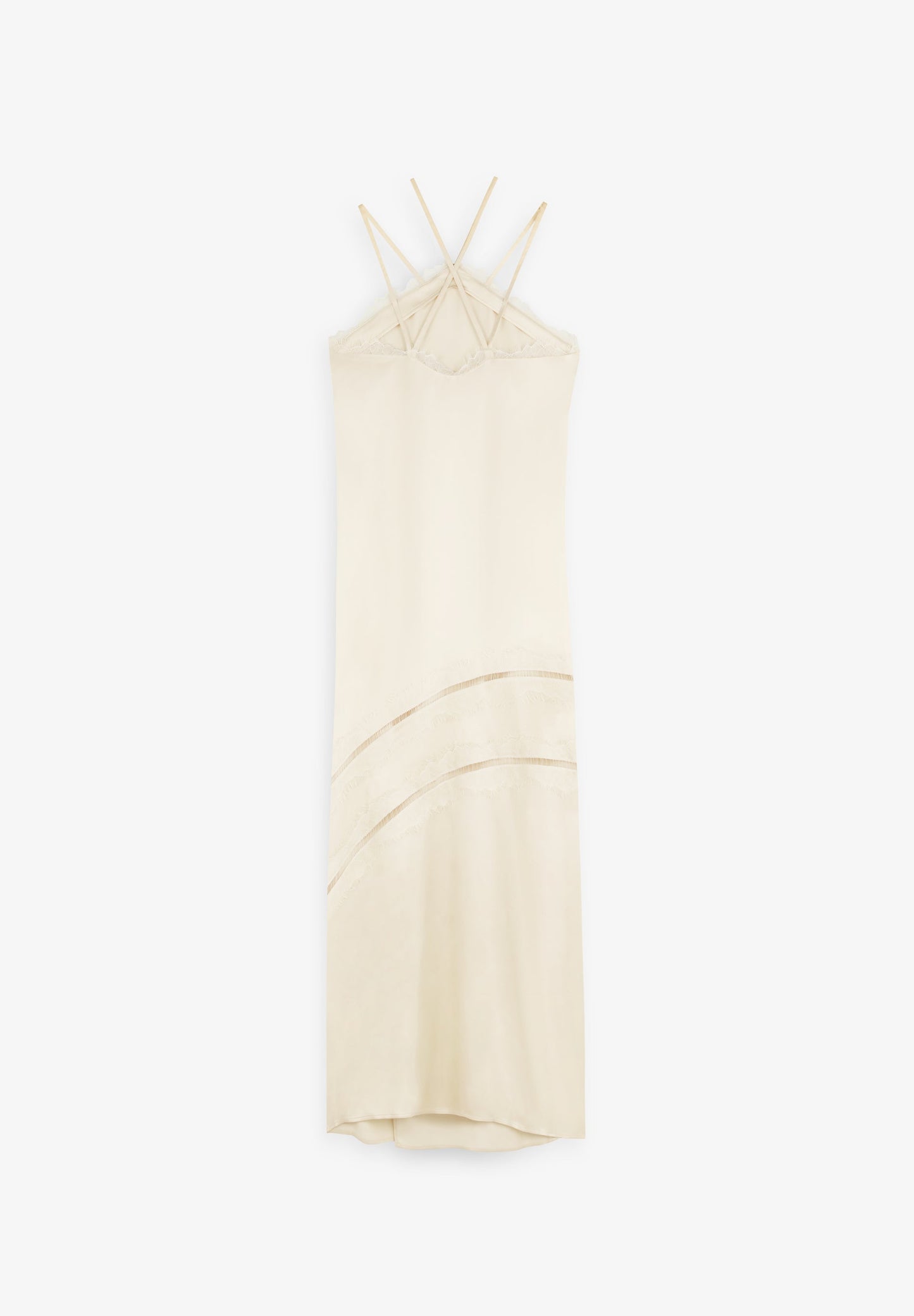 VESTIDO RENDADO ACETINADO
