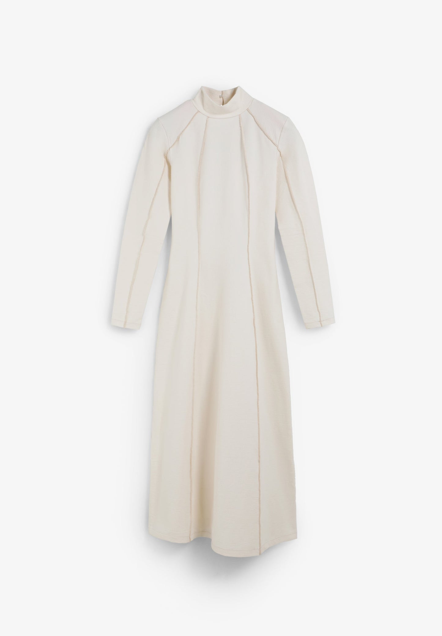 VESTIDO MIDI DE MALHA OVERLOCK