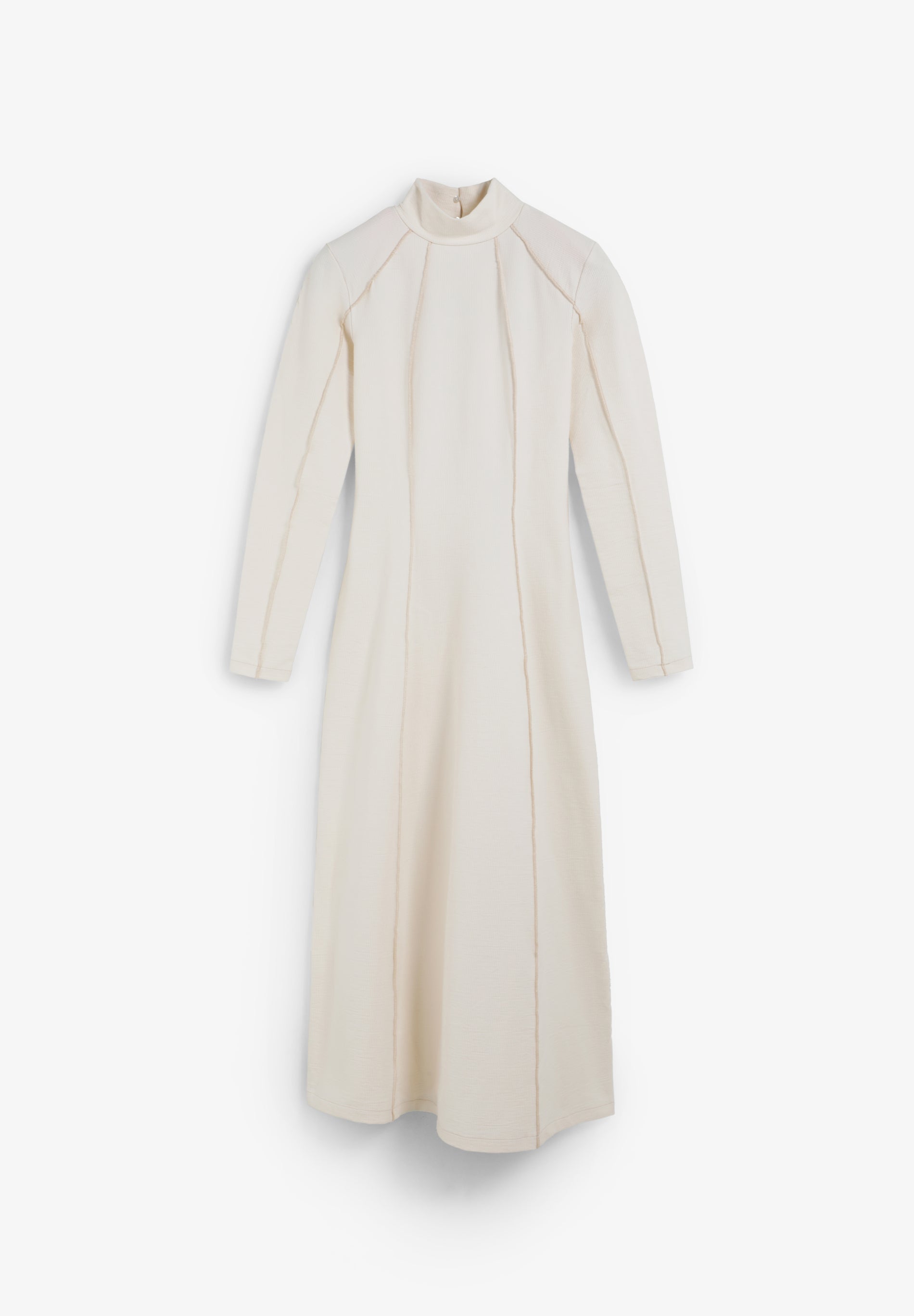 VESTIDO MIDI DE MALHA OVERLOCK