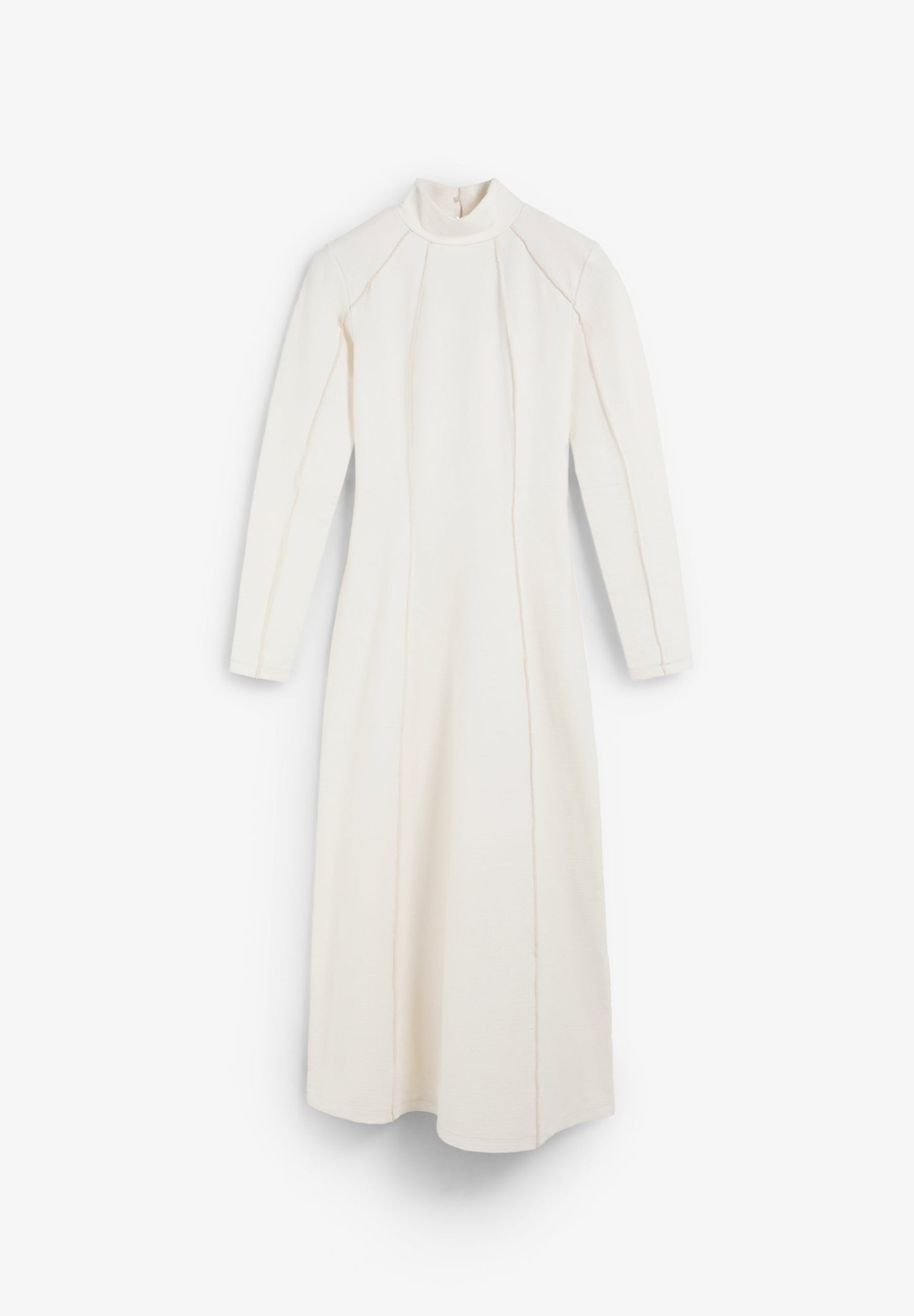 VESTIDO MIDI DE MALHA OVERLOCK